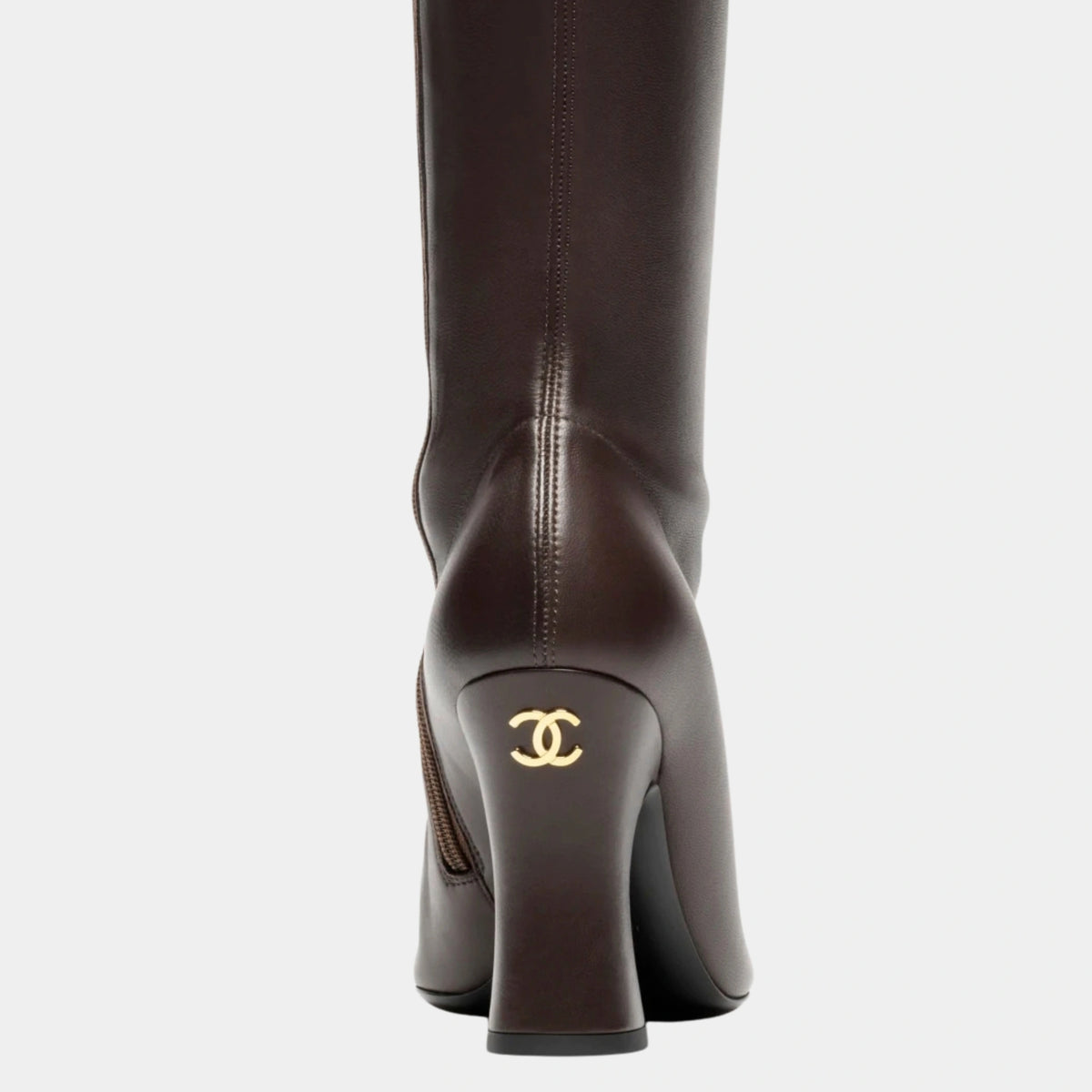 Thigh High Boots Stretch Lambskin & Patent Calfskin