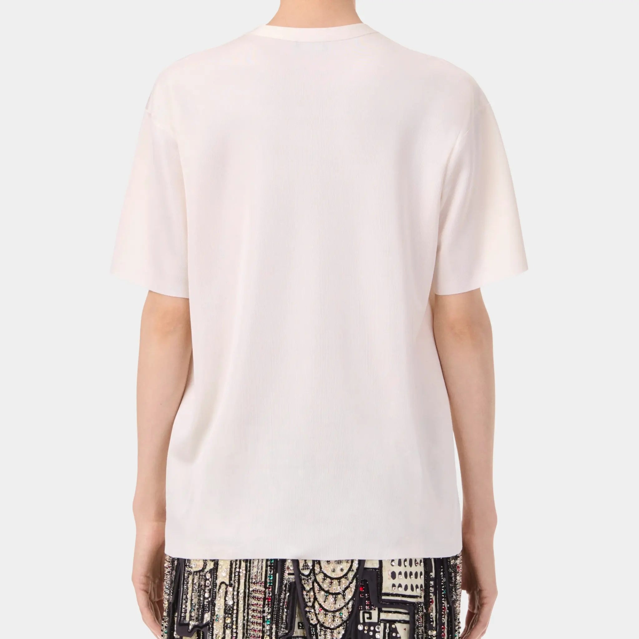 Chanel Top in White Silk, Back