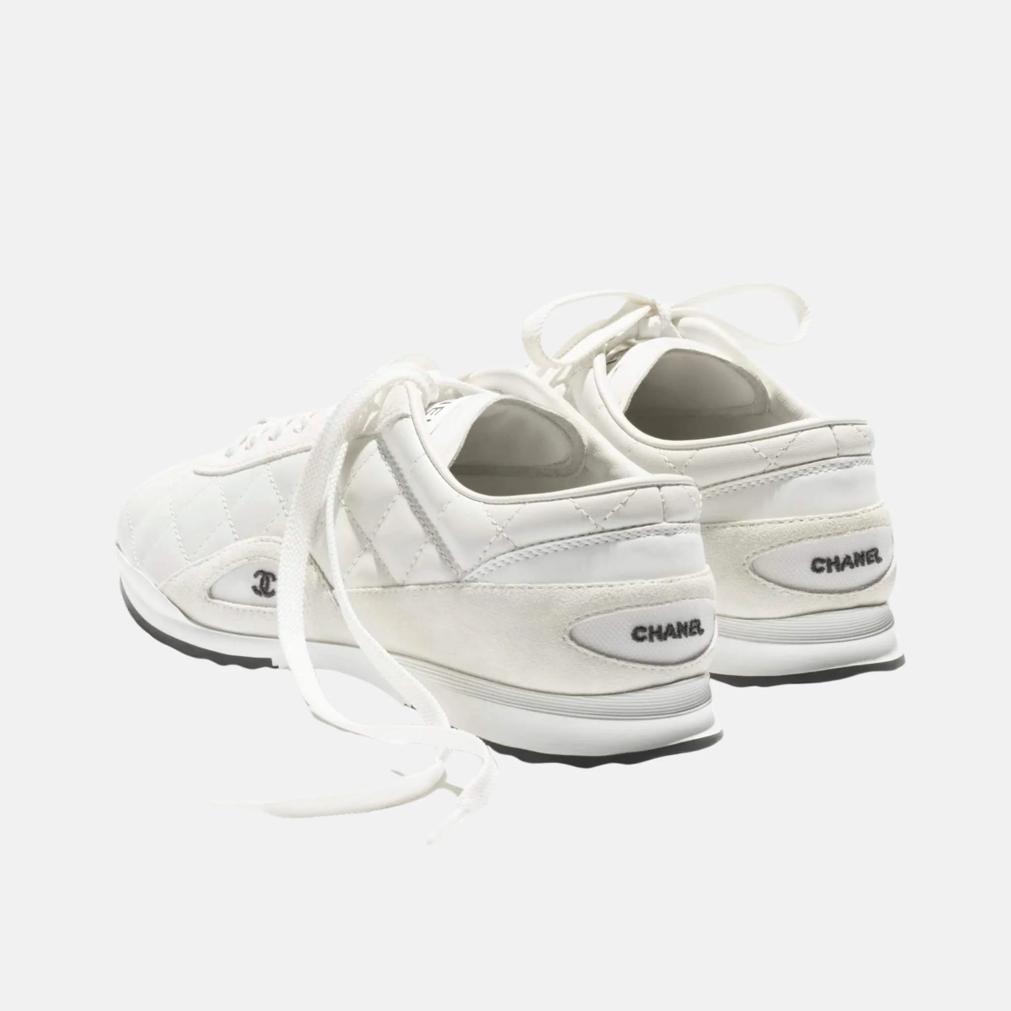 Chanel Trainers in Calfskin and Suede Calfskin, Back