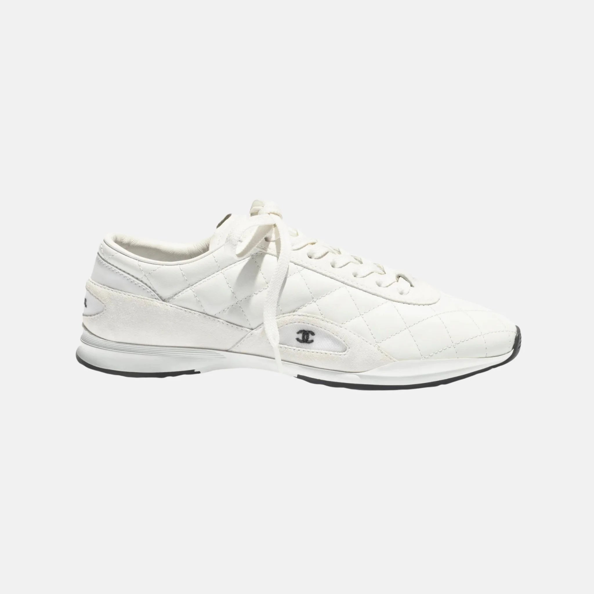 Chanel Trainers in Calfskin and Suede Calfskin, Side