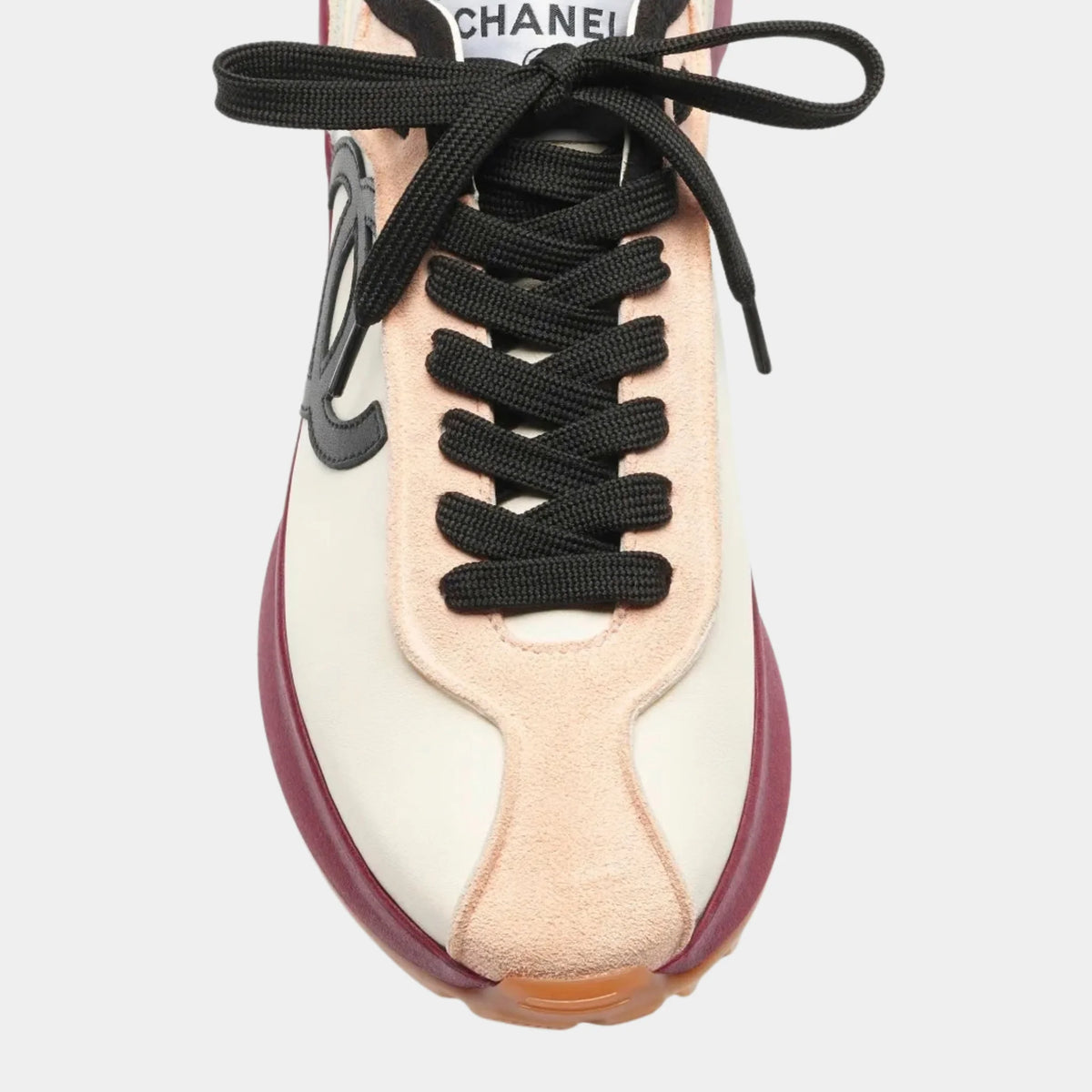 Trainers Calfskin & Suede Calfskin White Light Pink & Black