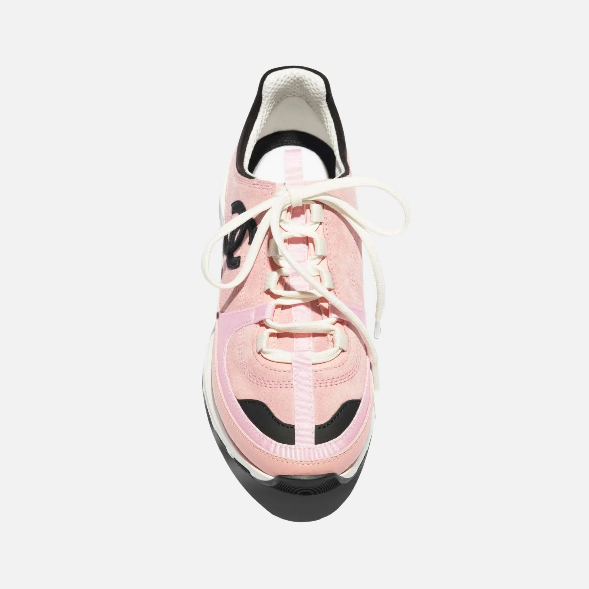 Trainers in Suede Calfskin Calfskin and Grosgrain