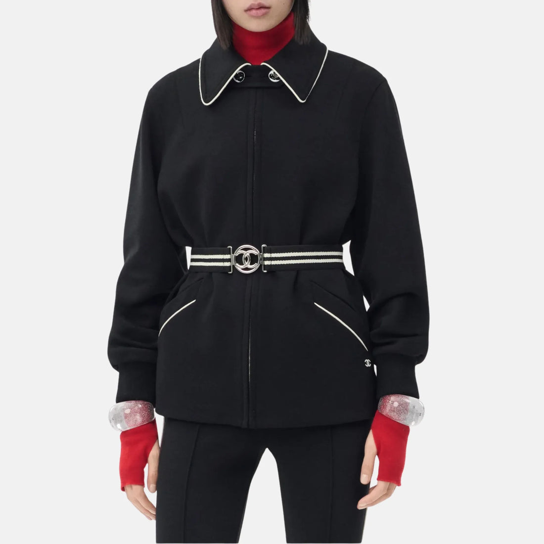 Chanel Wool Jacket in Black