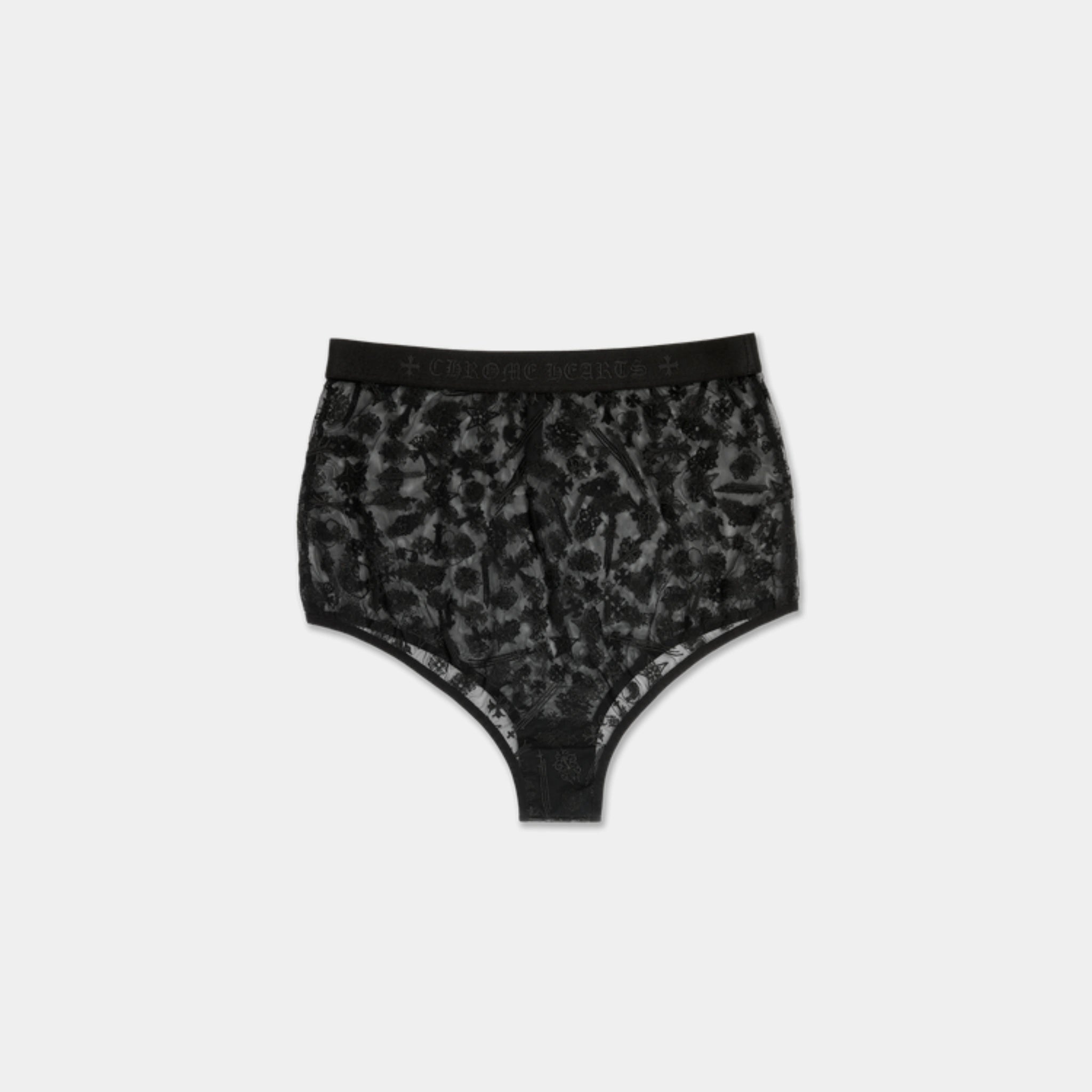 Chrome Hearts Lace High-Waisted Brief, Back