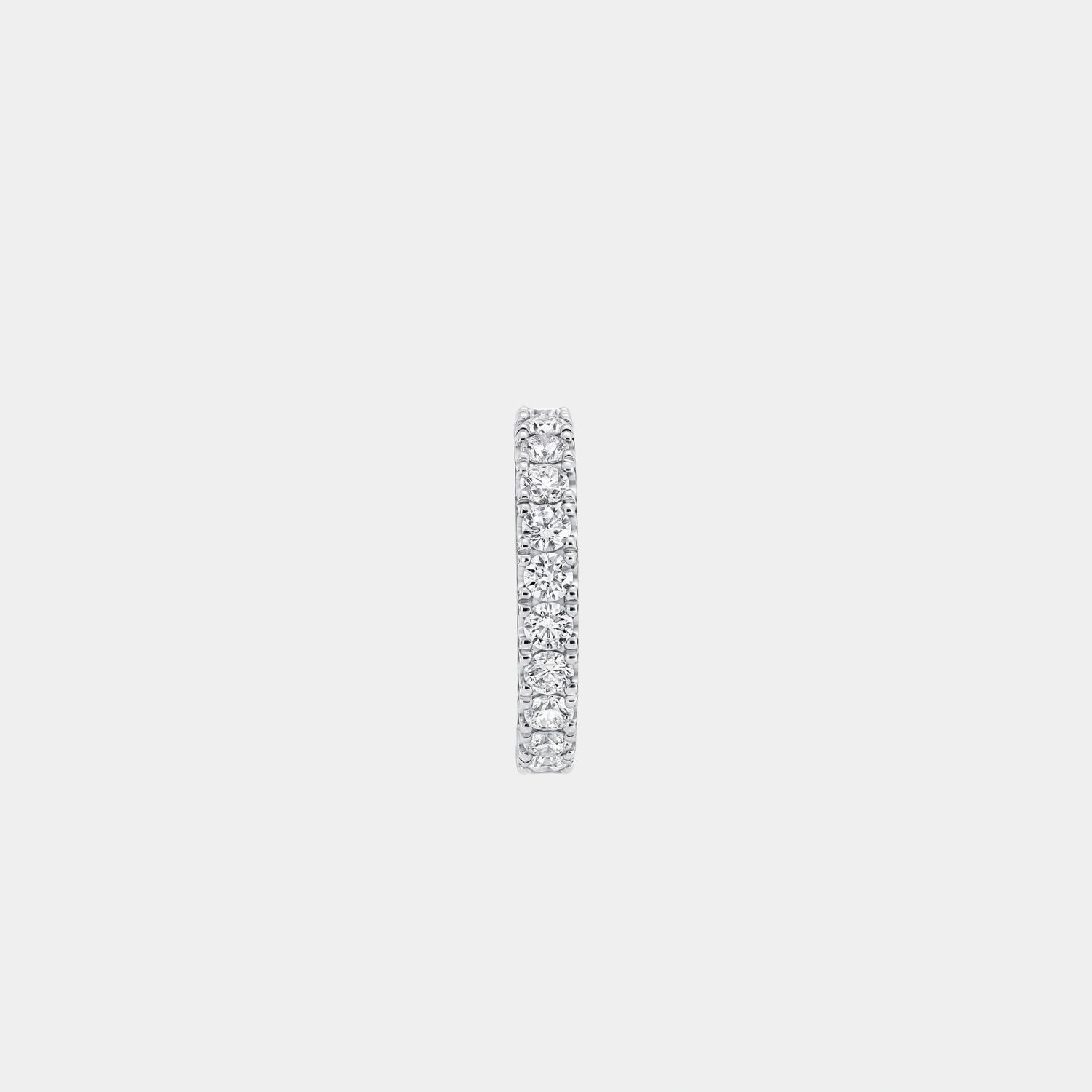 Classic Graff Castle Set Round Diamond Wedding Band, Side