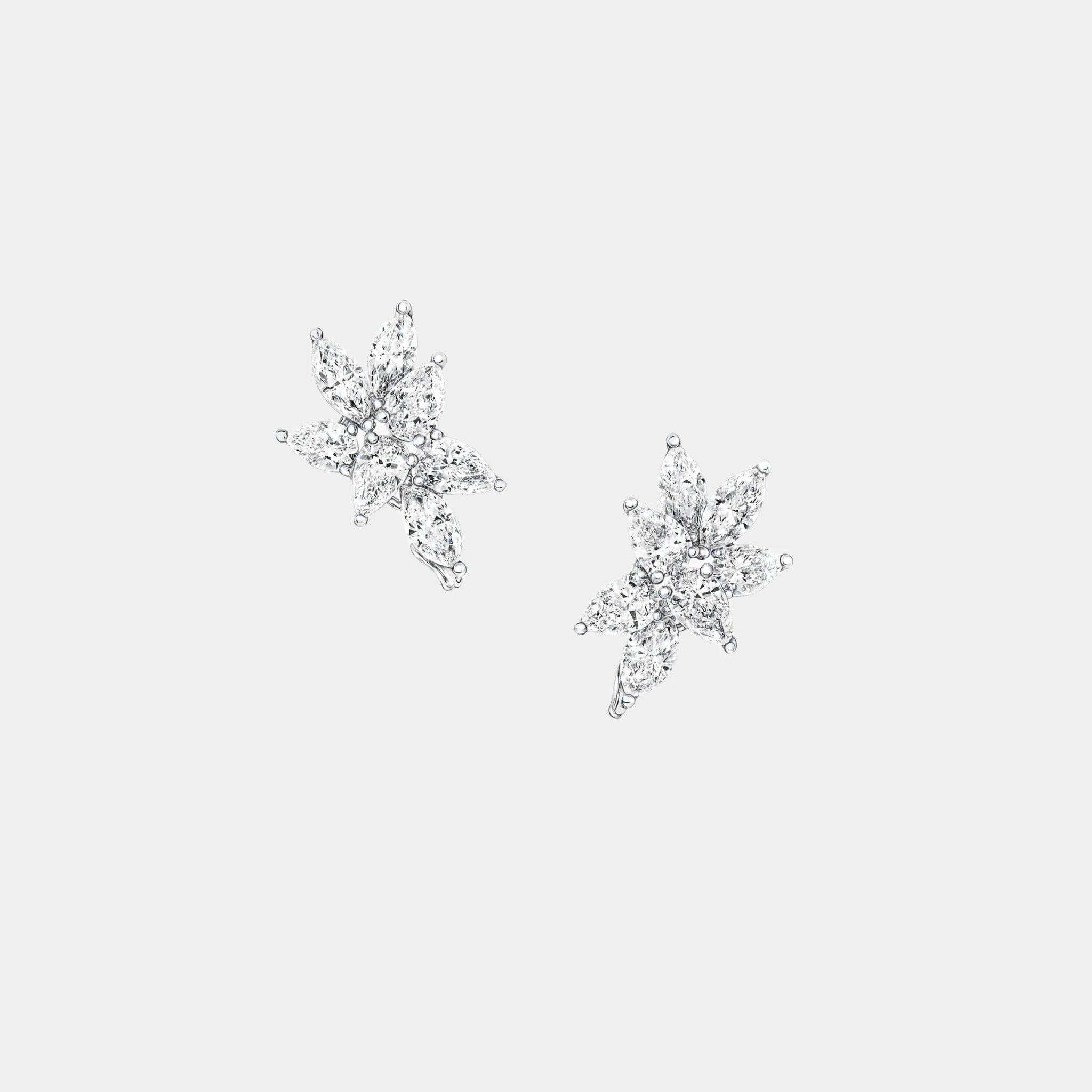 Classi Graff Multi-shape Diamond Small Stud Earrings, Front