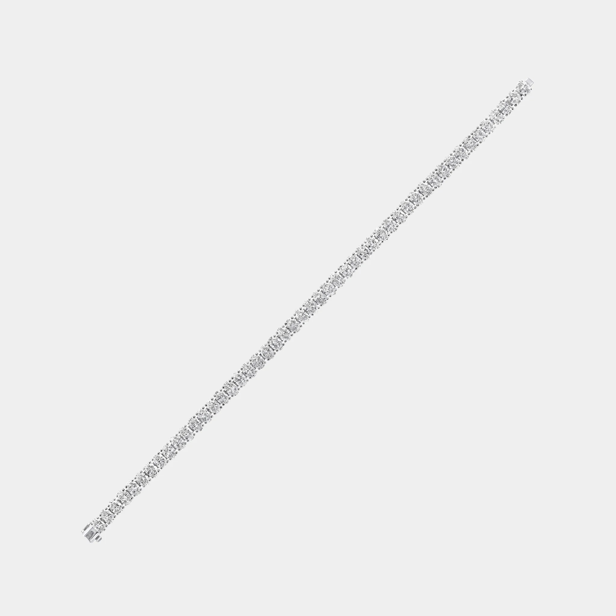 Classic Graff Oval Cut Diamond Bracelet, Side