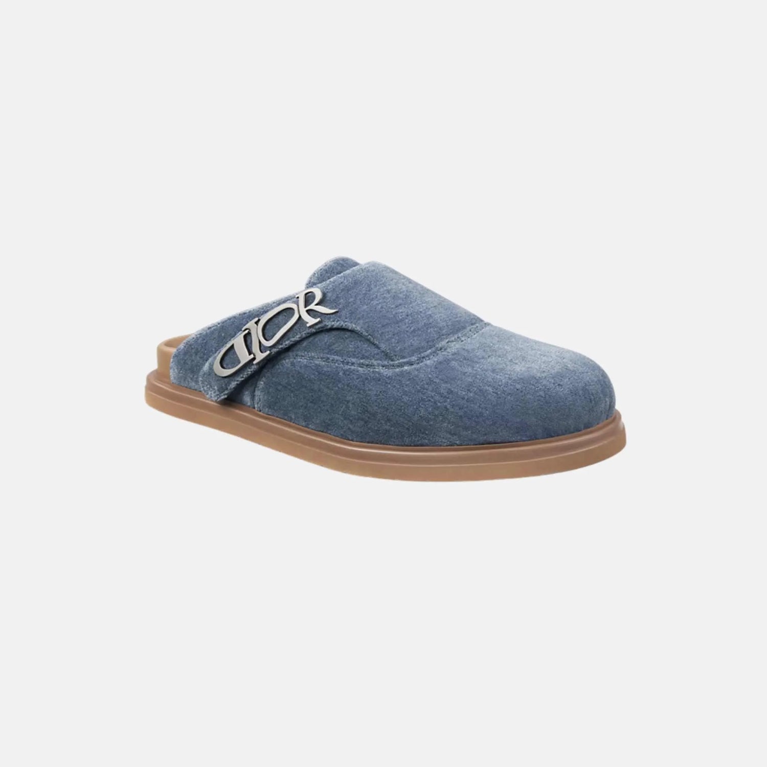 Dior Aqua Mule DIOR & LEWIS HAMILTON Blue Denim, Side & front