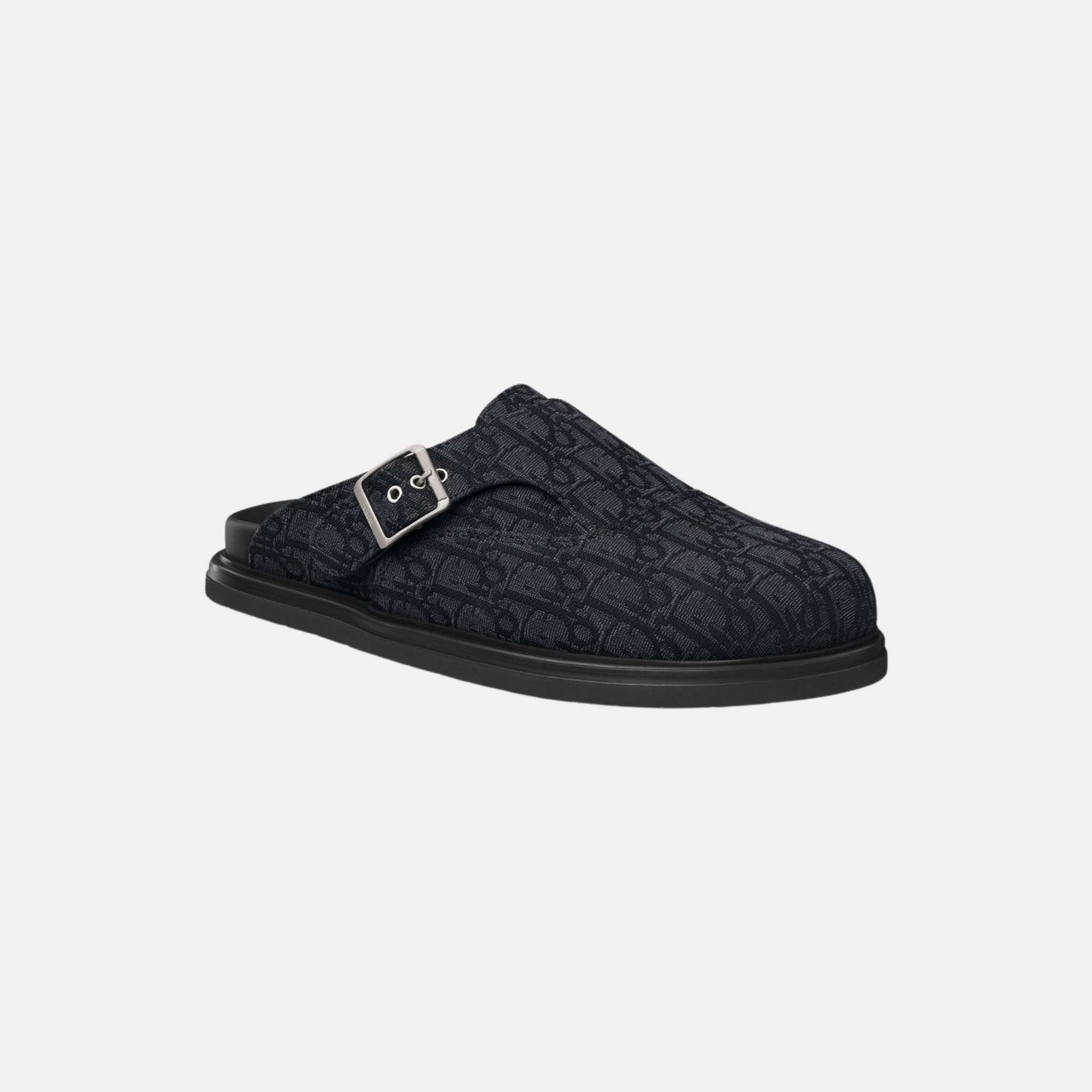Dior Aqua Mule In Dior Oblique Jacquard, Black, Front