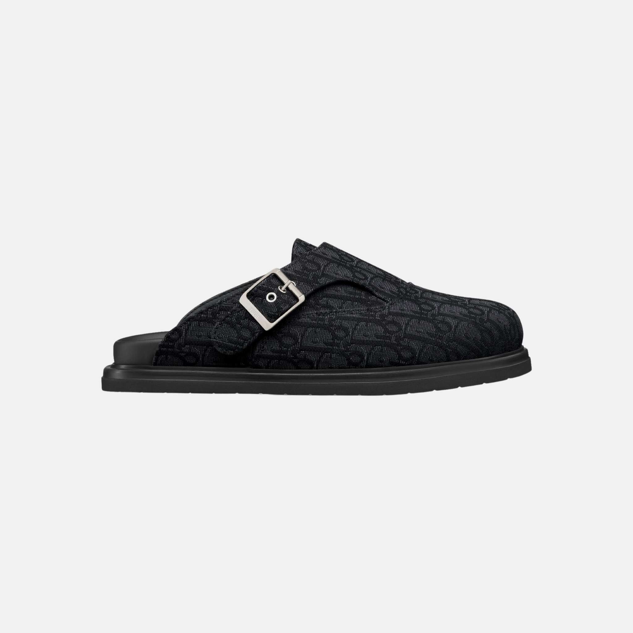 Dior Aqua Mule In Dior Oblique Jacquard, Black, Side