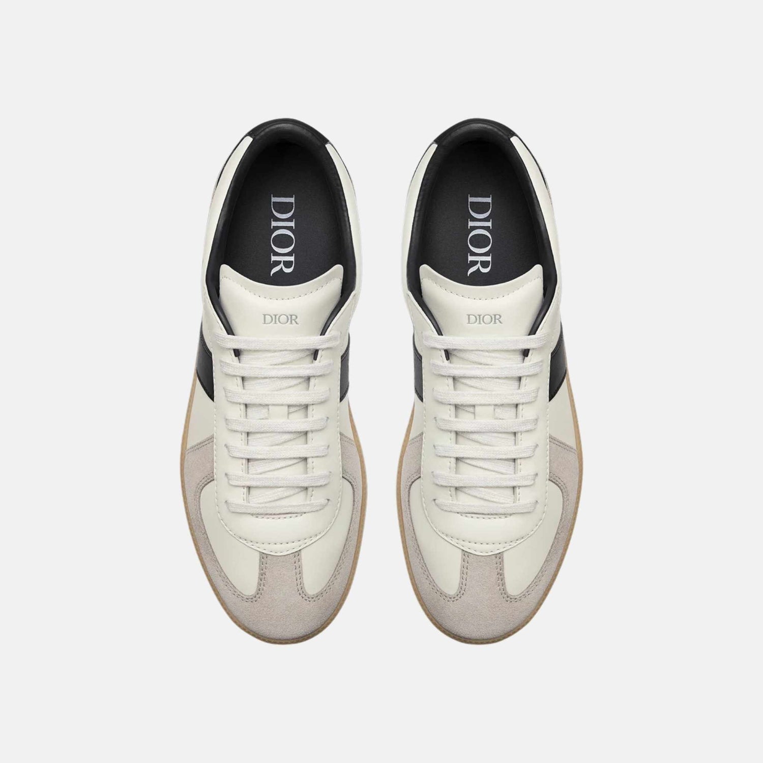 Dior B01 Matchpoint Sneaker In Smooth Calfskin With Suede, Black, Top