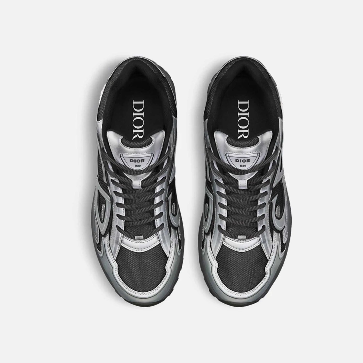 Dior B30 Countdown Sneaker Mesh & Technical Fabric , Dark , Top