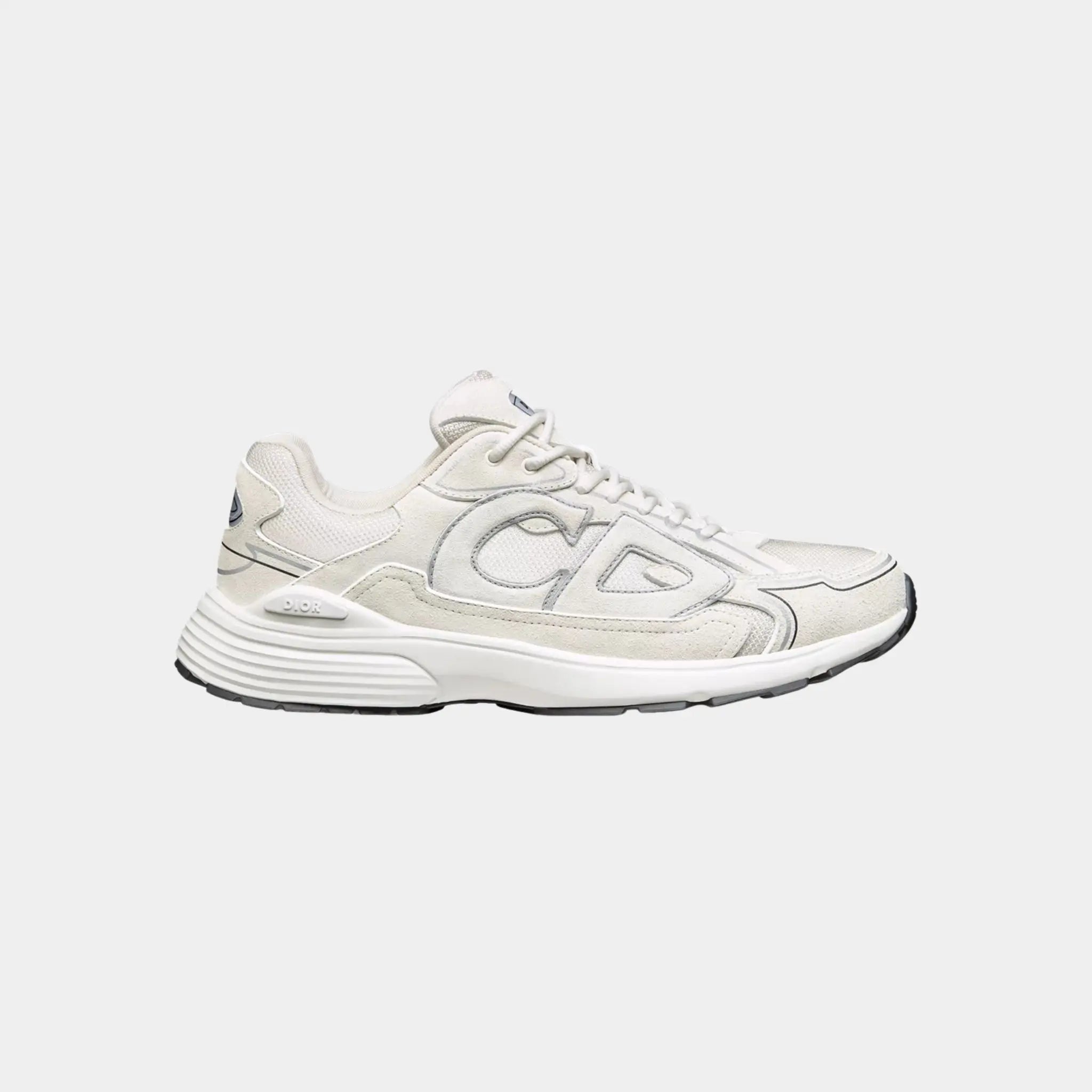 Dior B30 Countdown Sneaker Suede Cowhide Leather, Grey, Side