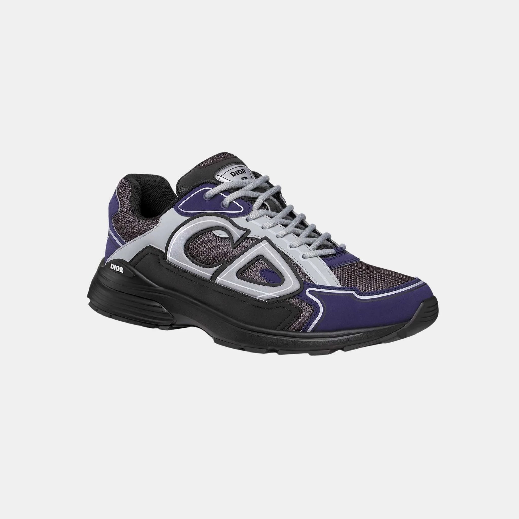 Dior B30 Countdown Sneaker Technical Mesh and Fabric, Anthracite Gray, Front