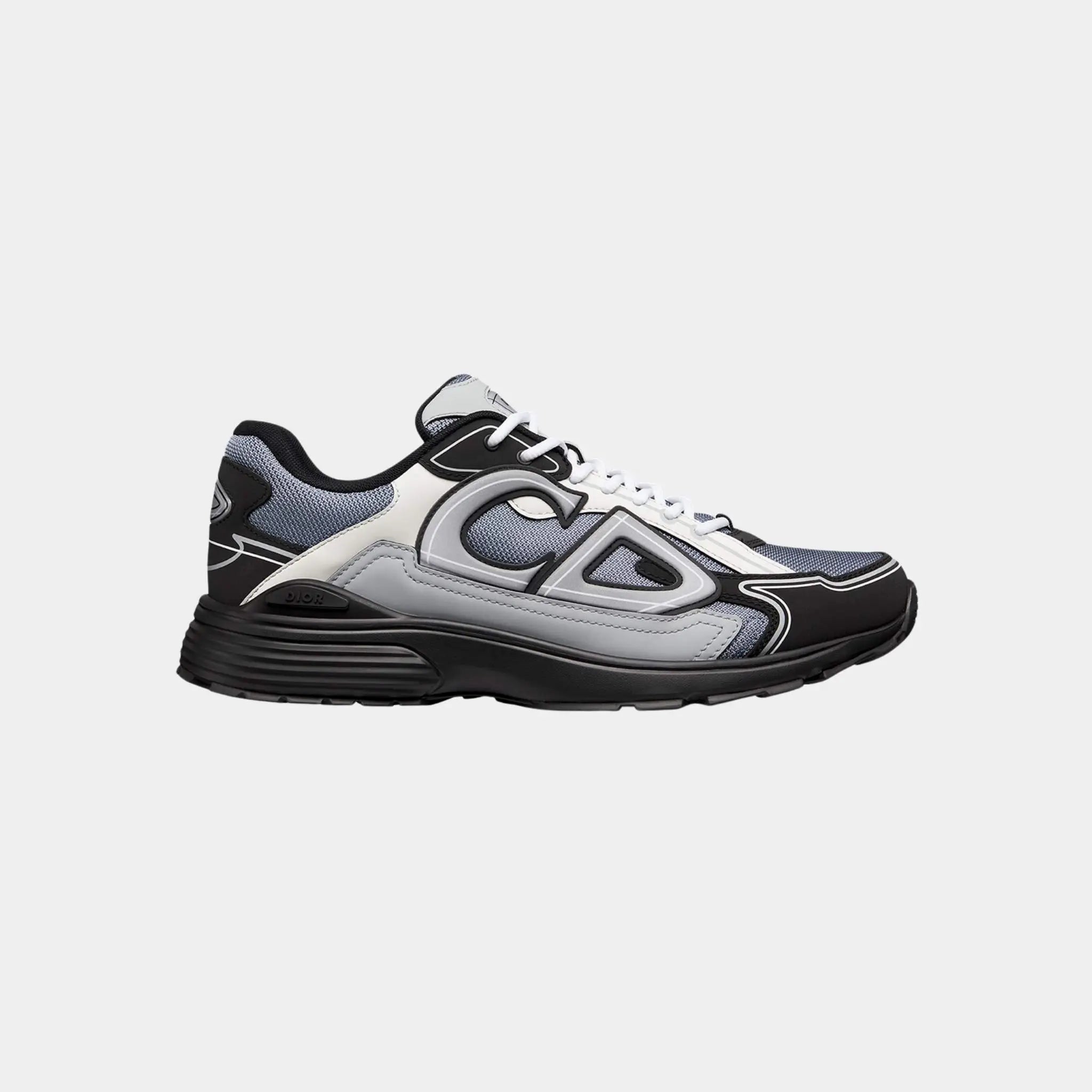 Dior B30 Countdown Sneaker Technical Mesh and Fabric, Gray, Side