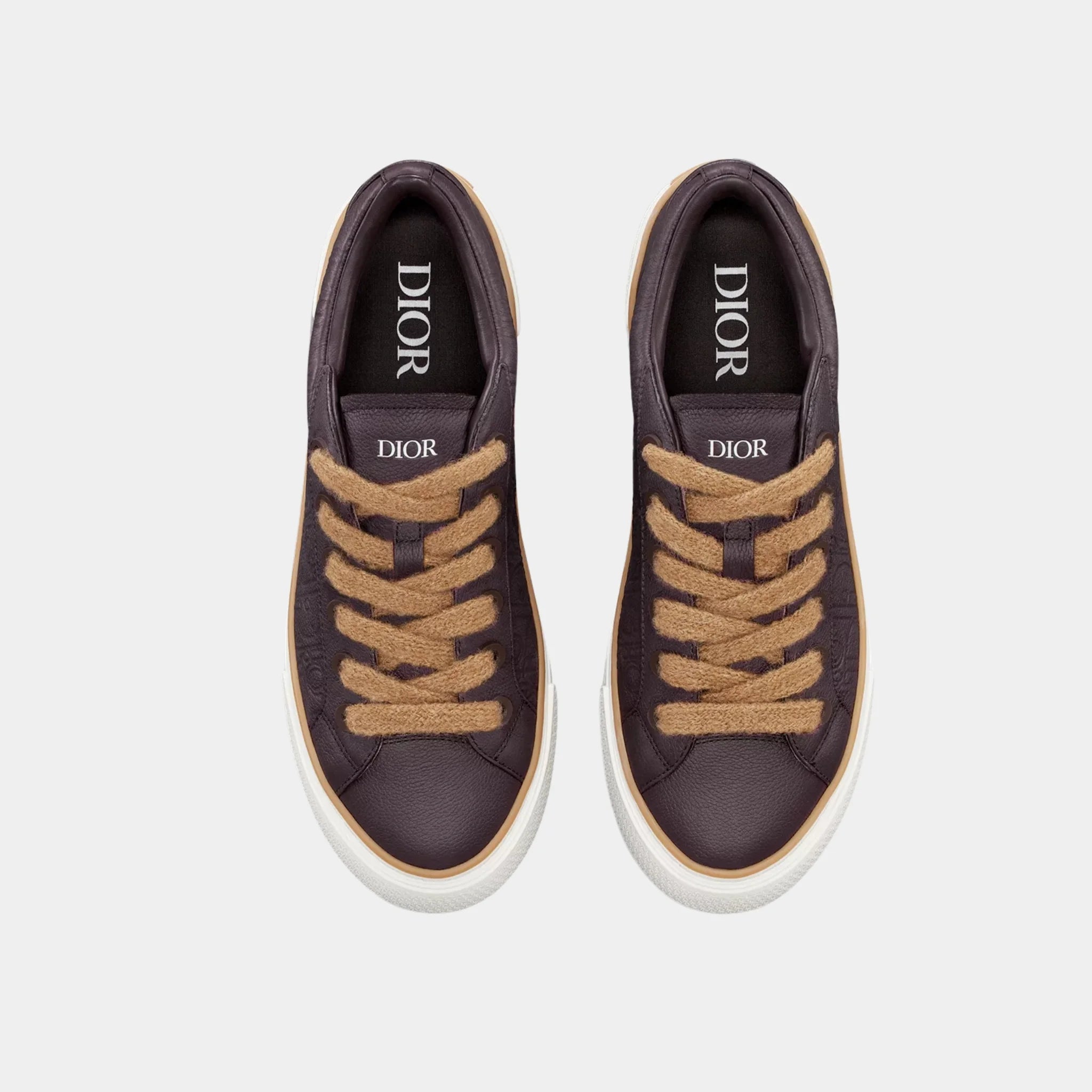 B33 Spin Sneaker In Grained Calfskin And Dior Gravity Leather