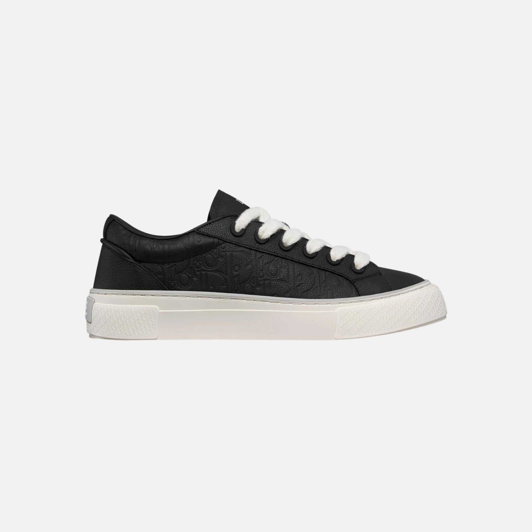 Dior B33 Spin Sneaker In Grained Calfskin And Dior Gravity Leather, Back, Side