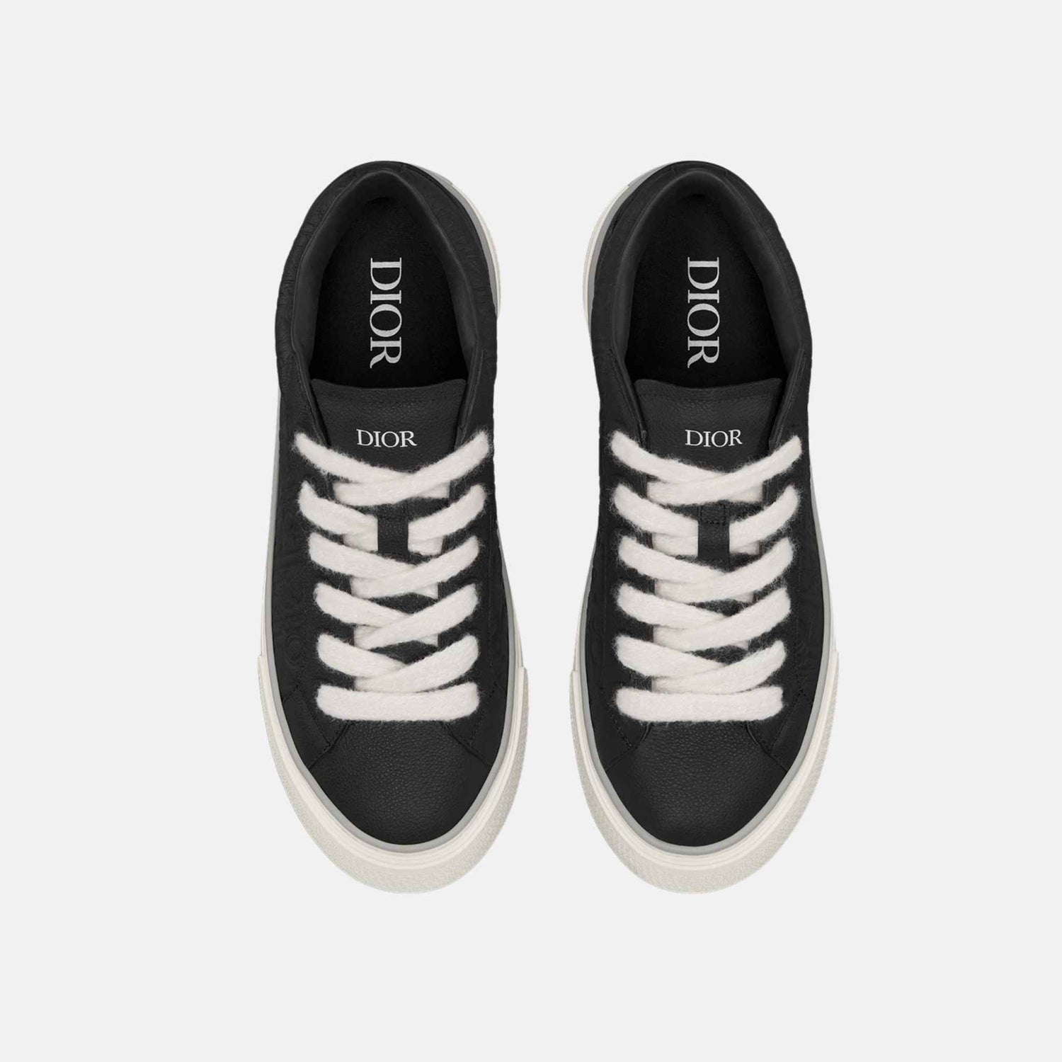 Dior B33 Spin Sneaker In Grained Calfskin And Dior Gravity Leather, Back, Top