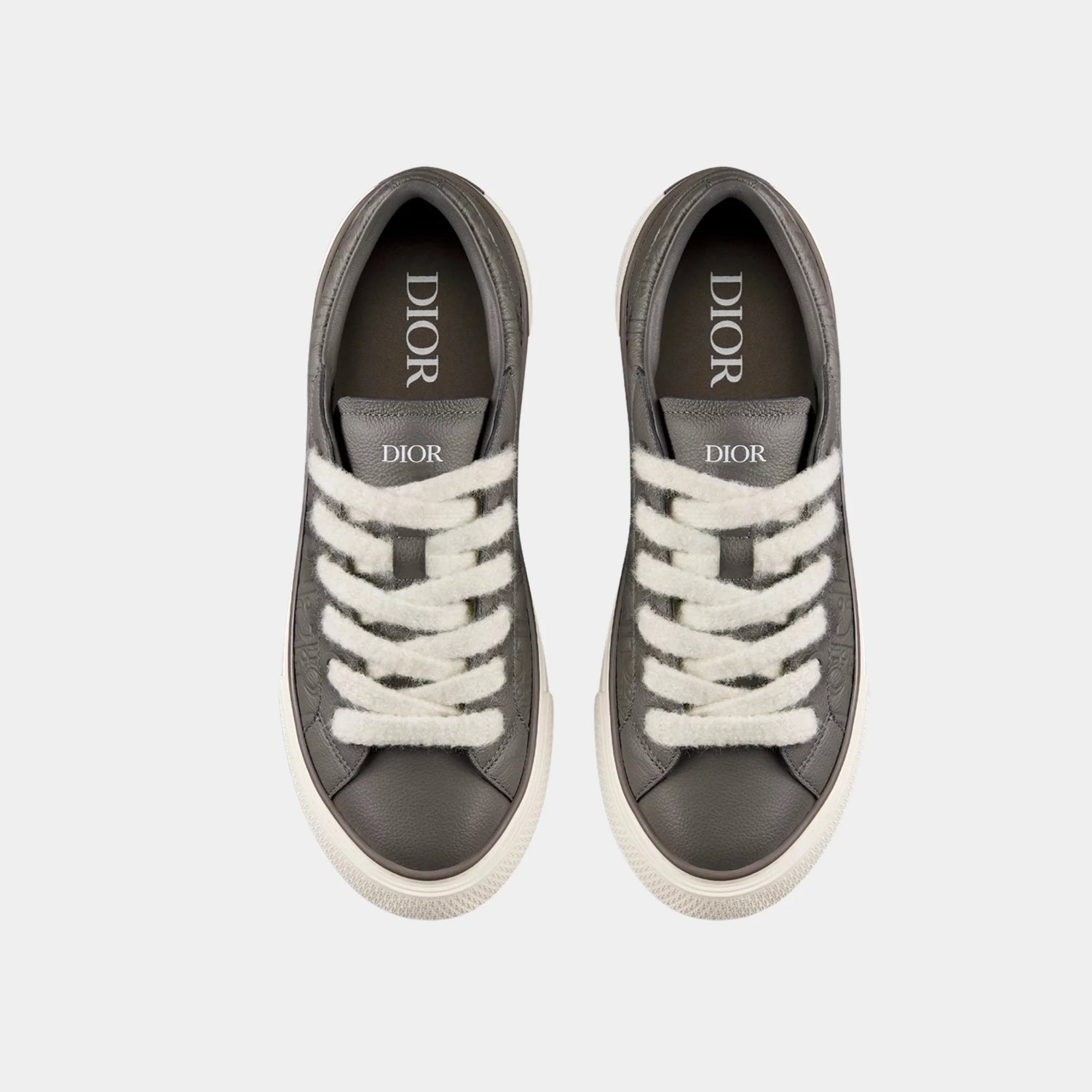 B33 Spin Sneaker In Grained Calfskin And Dior Gravity Leather