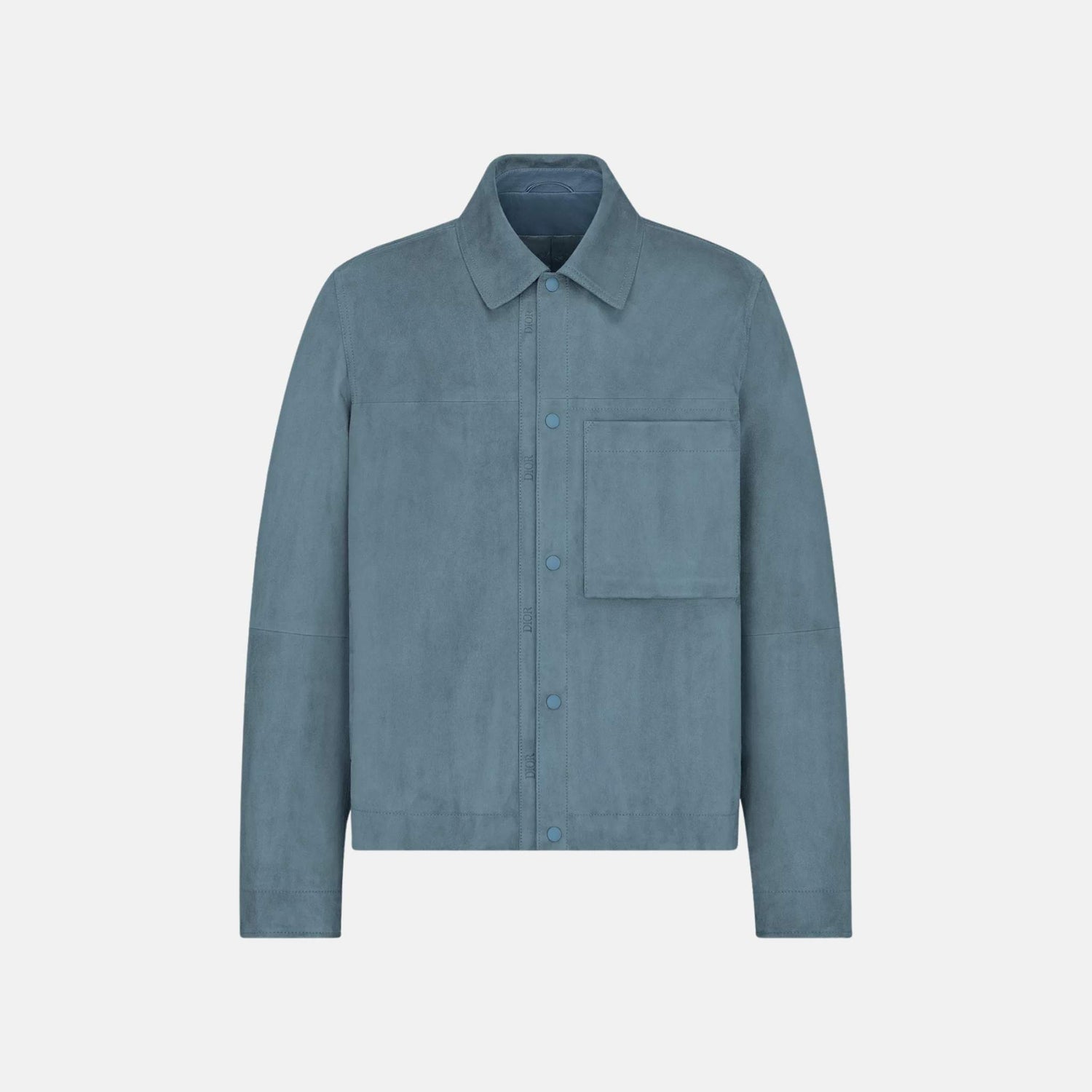 Dior Blouson Jacket In Lambskin, Light Blue, Front