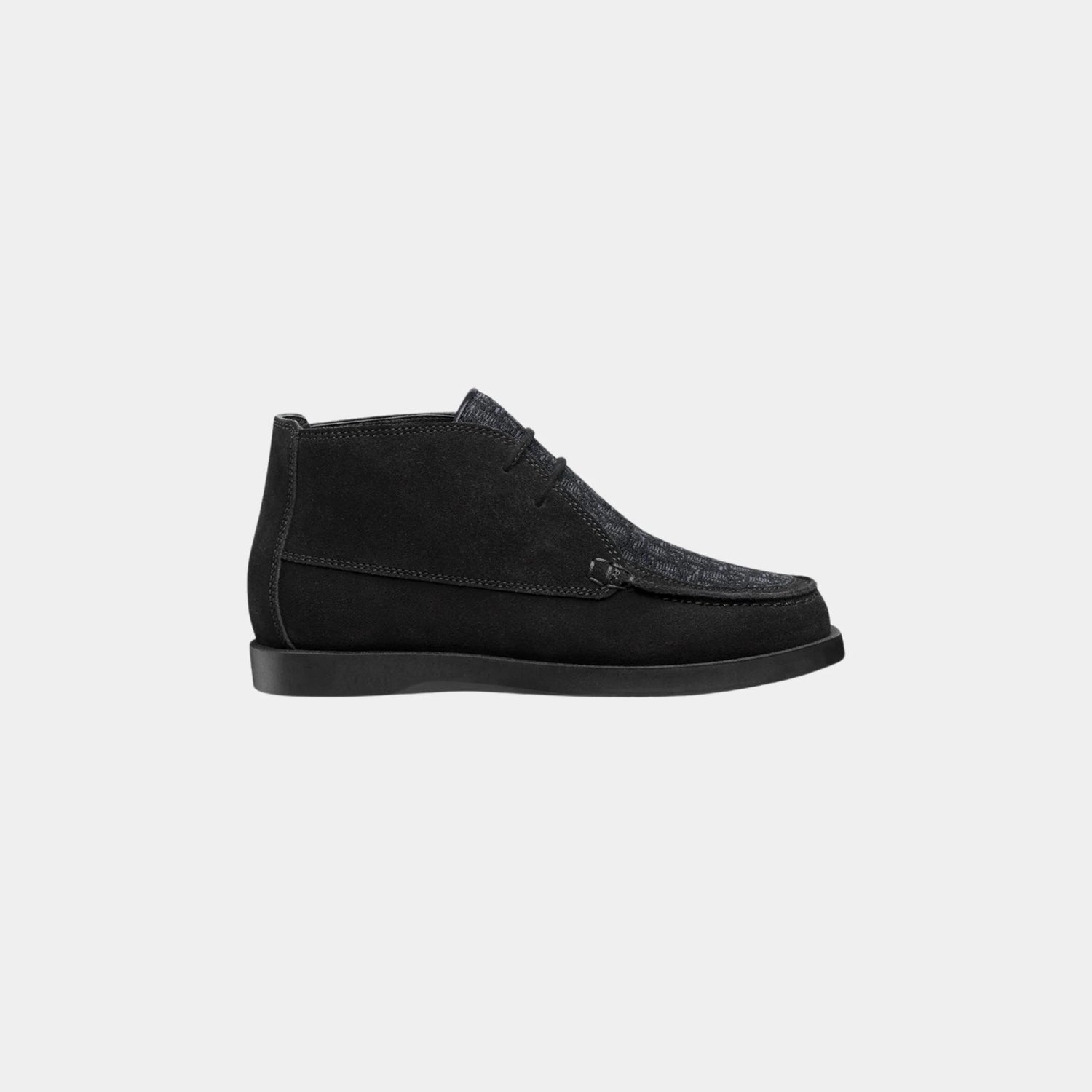 Dior Childrens Dior Granville High Chukka Boot in Suede, Black, Side