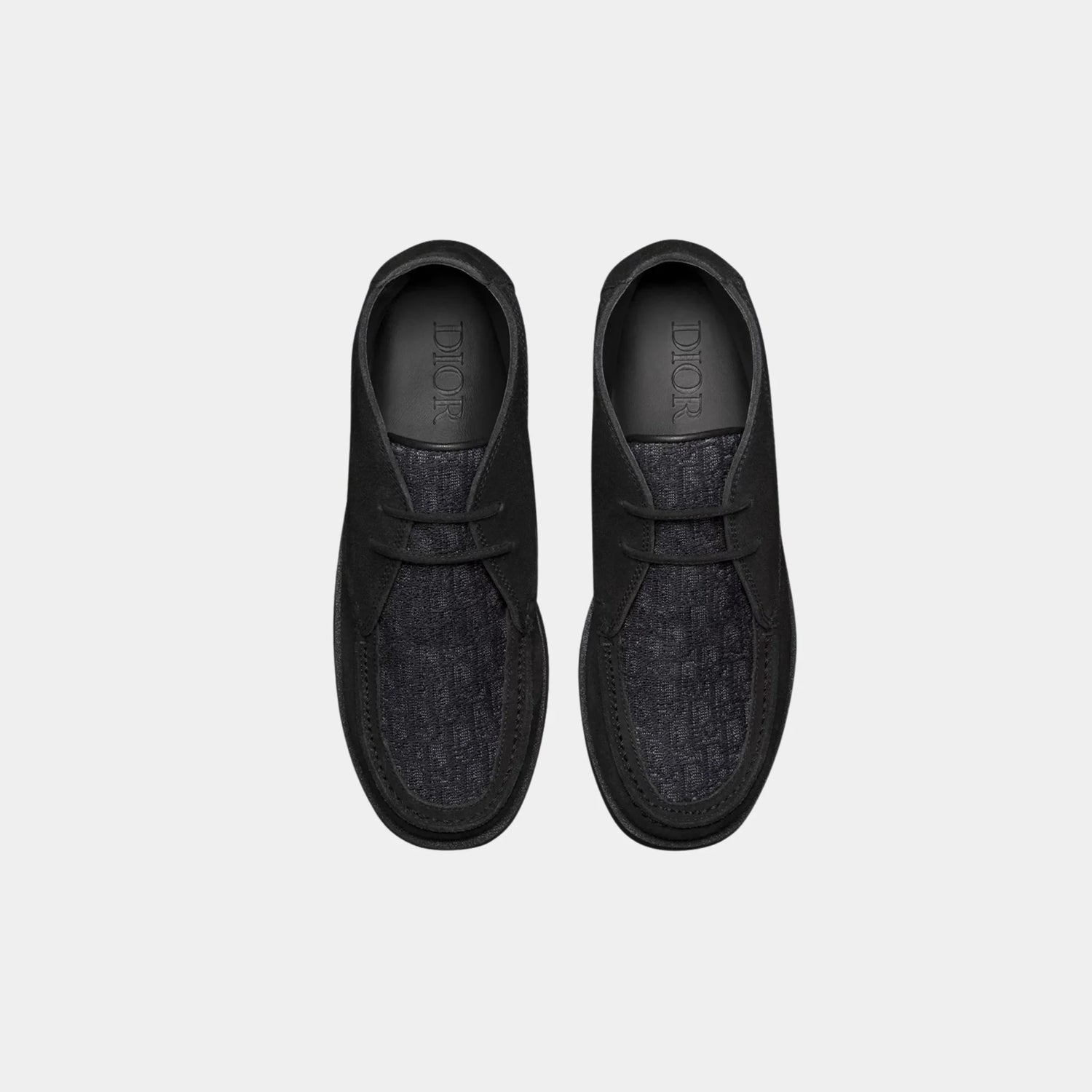 Dior Childrens Dior Granville High Chukka Boot in Suede, Black, Top