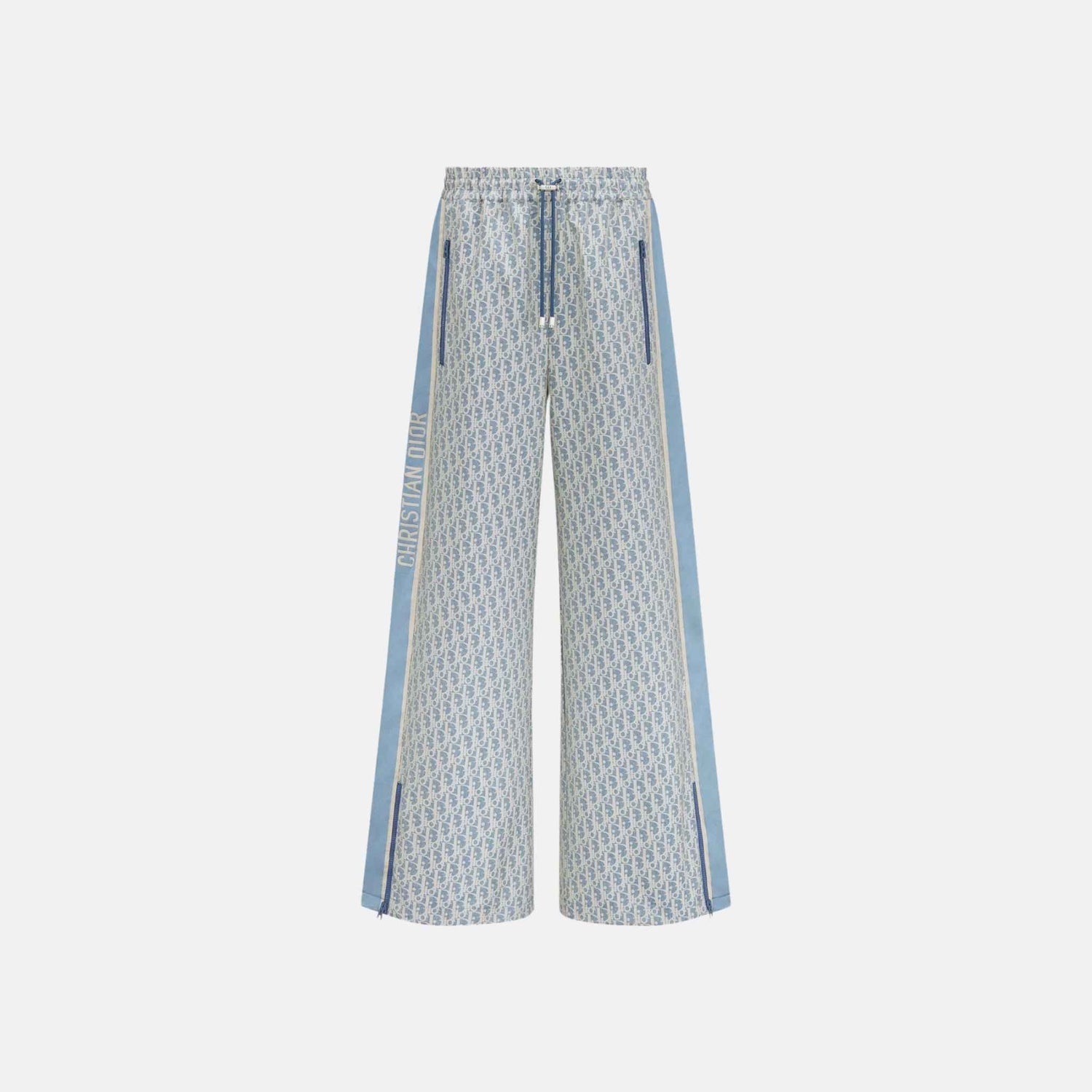 Dior Dioriviera Flared Pants In Dior Oblique Jacquard Technical Taffeta, Front