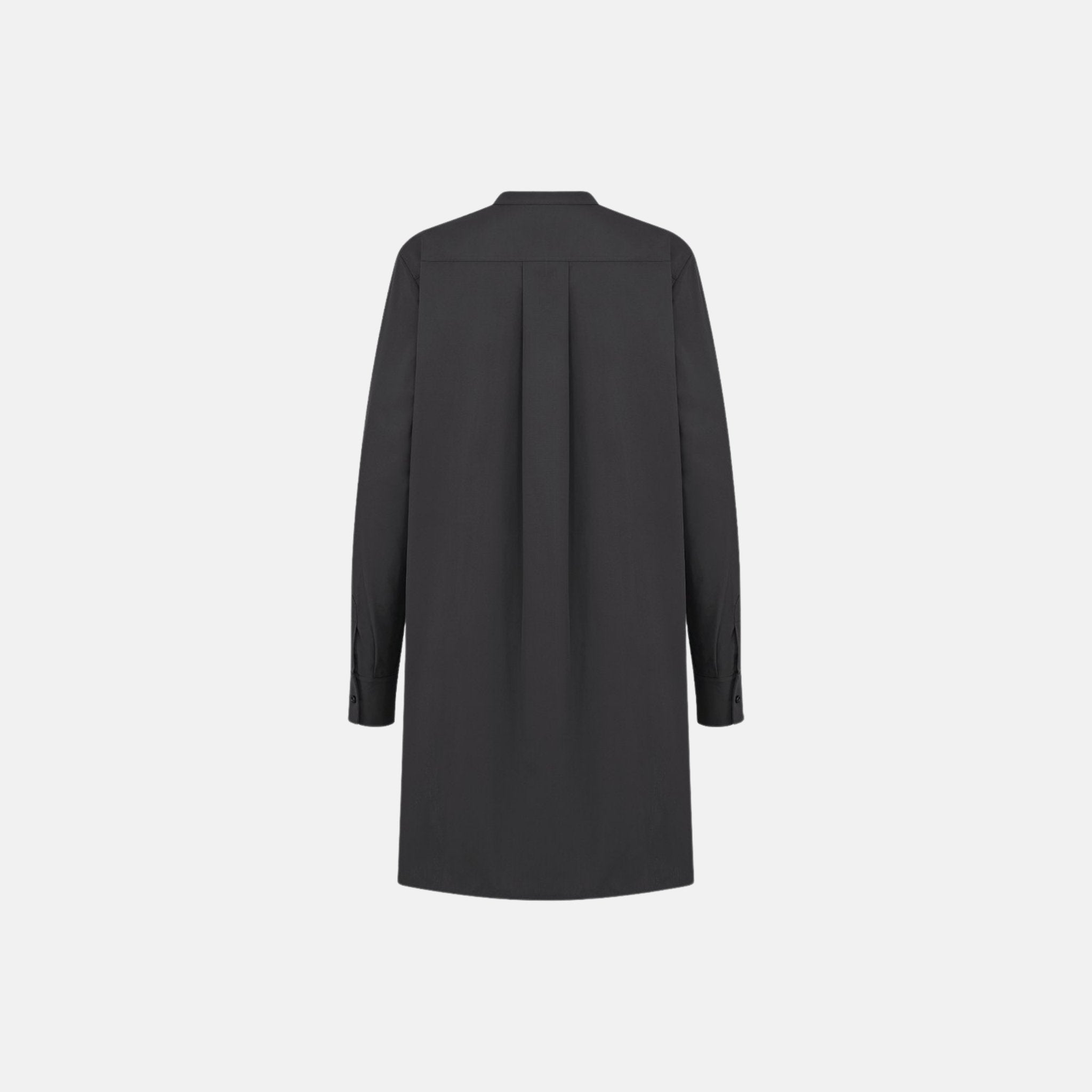 Dior Dioriviera Long Blouse In Cotton Poplin, Black, Back