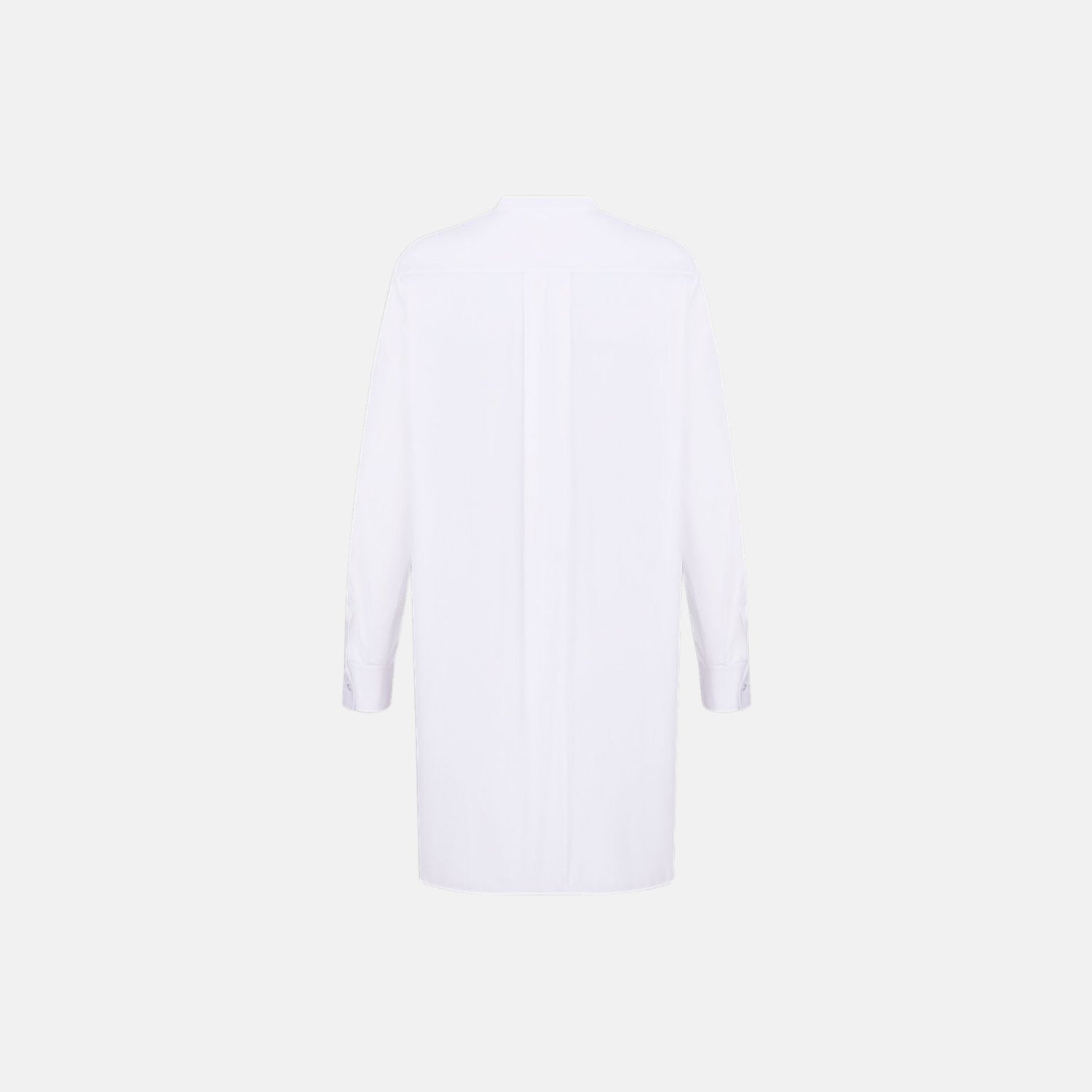Dior Dioriviera Long Blouse In Cotton Poplin, White, Back