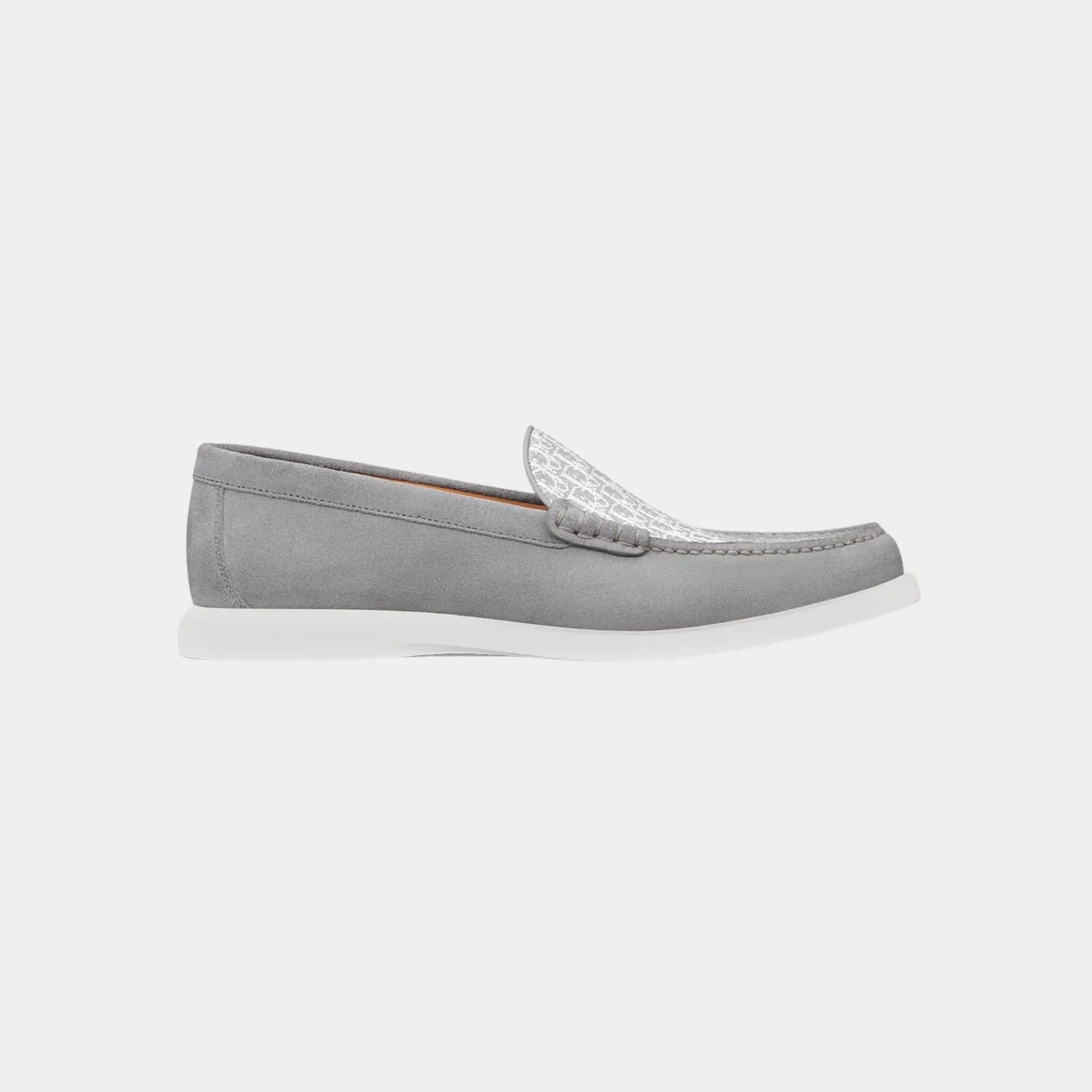 Dior Granville Moccasin Oblique Suede and Jacquard Canvas