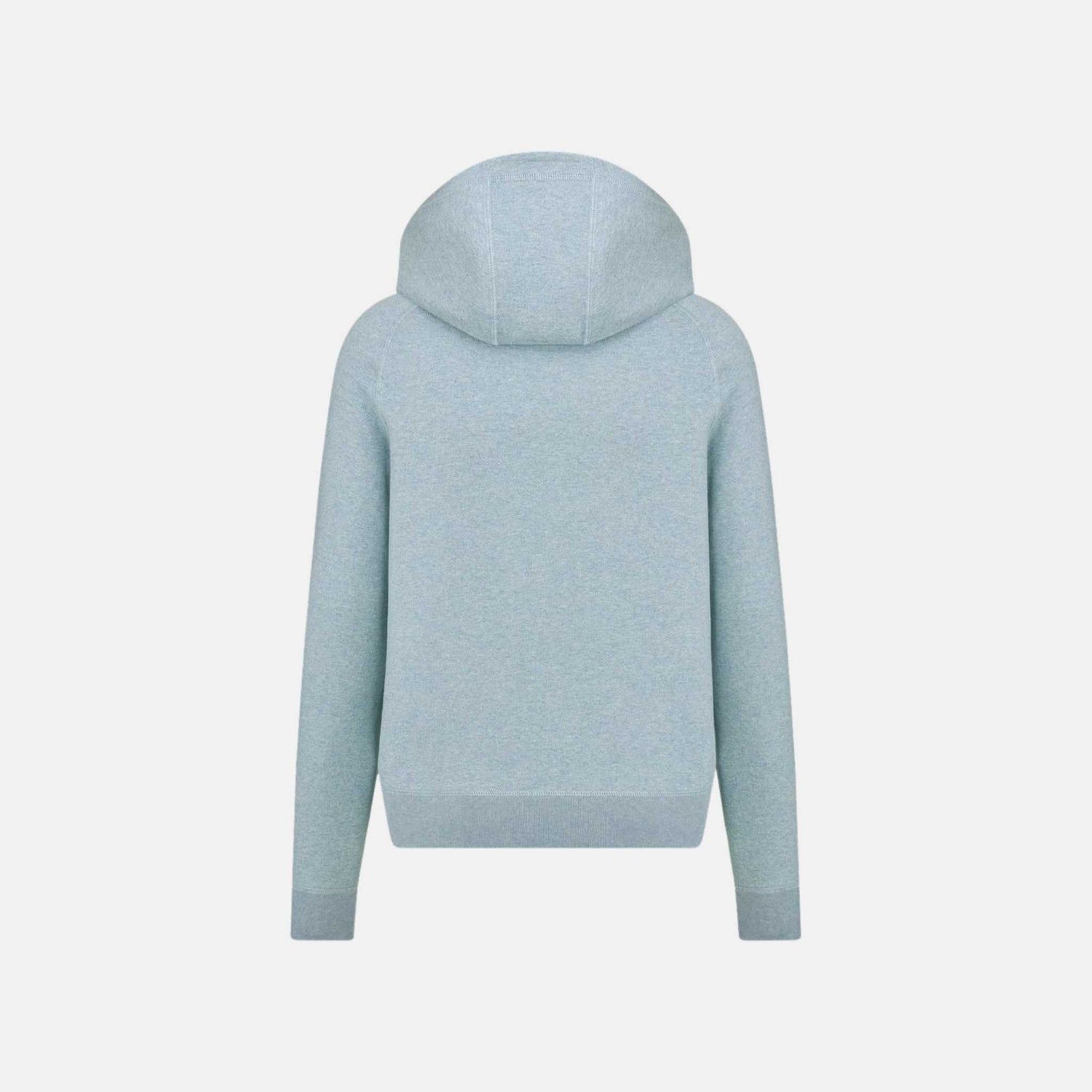 Dior Hooded Track Jacket In Cotton And Cashmere Knit, Blue, Back