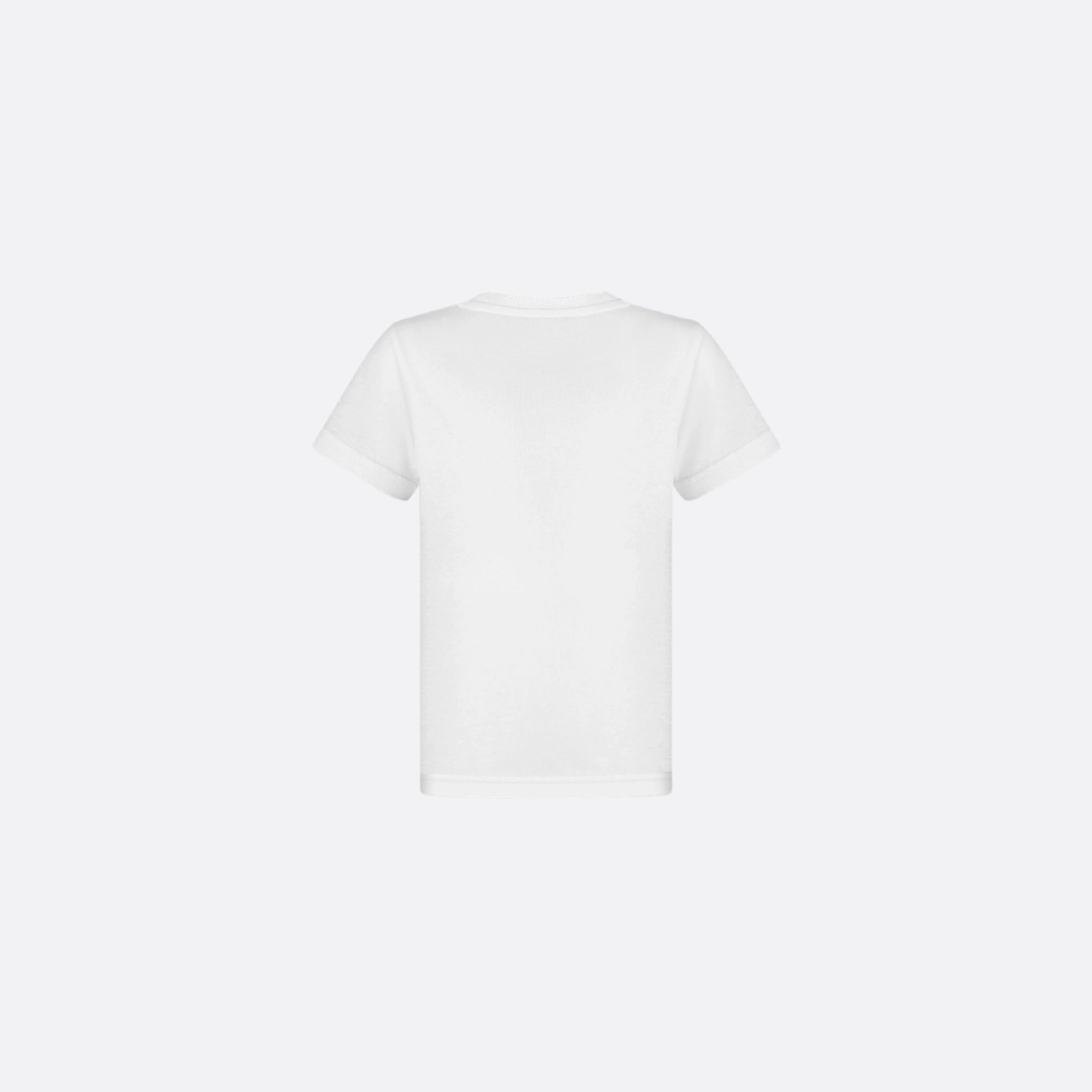 Dior Kids CD Icon T-Shirt White Cotton Jersey, Back