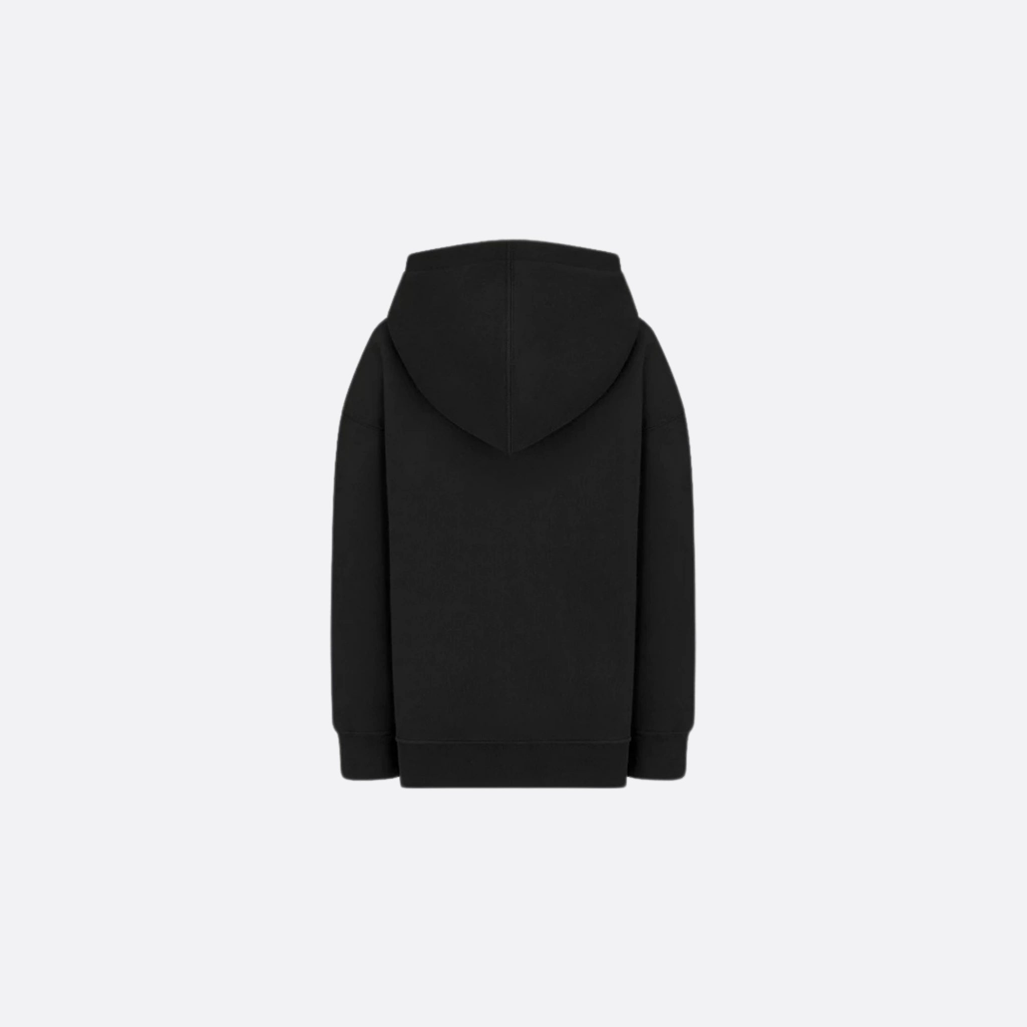 Dior Kids Couture Hooded Sweatshirt Cotton Fleece, Black, Back