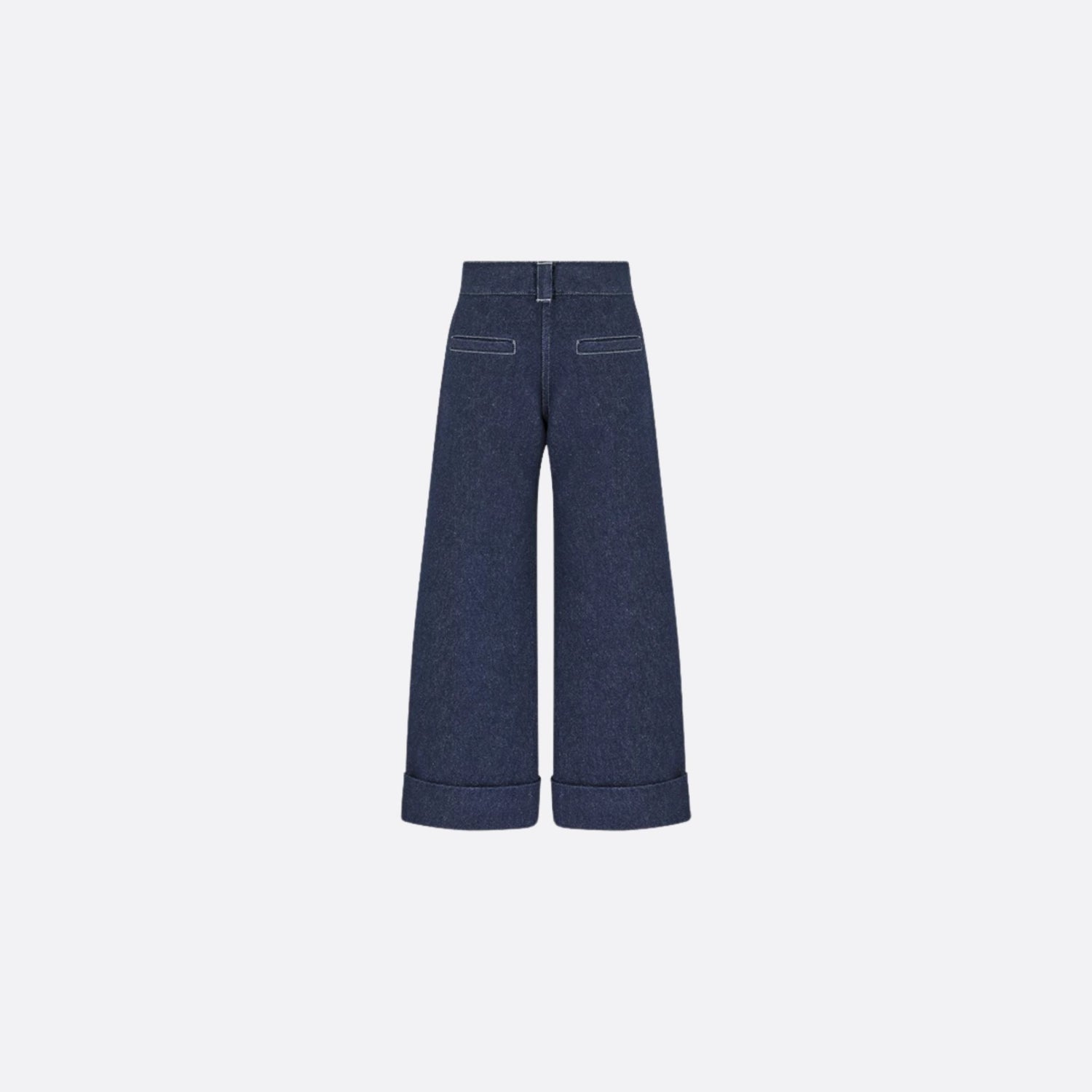 Dior Kids Loose-Fitting Jeans Navy Blue Cotton Denim, Back View