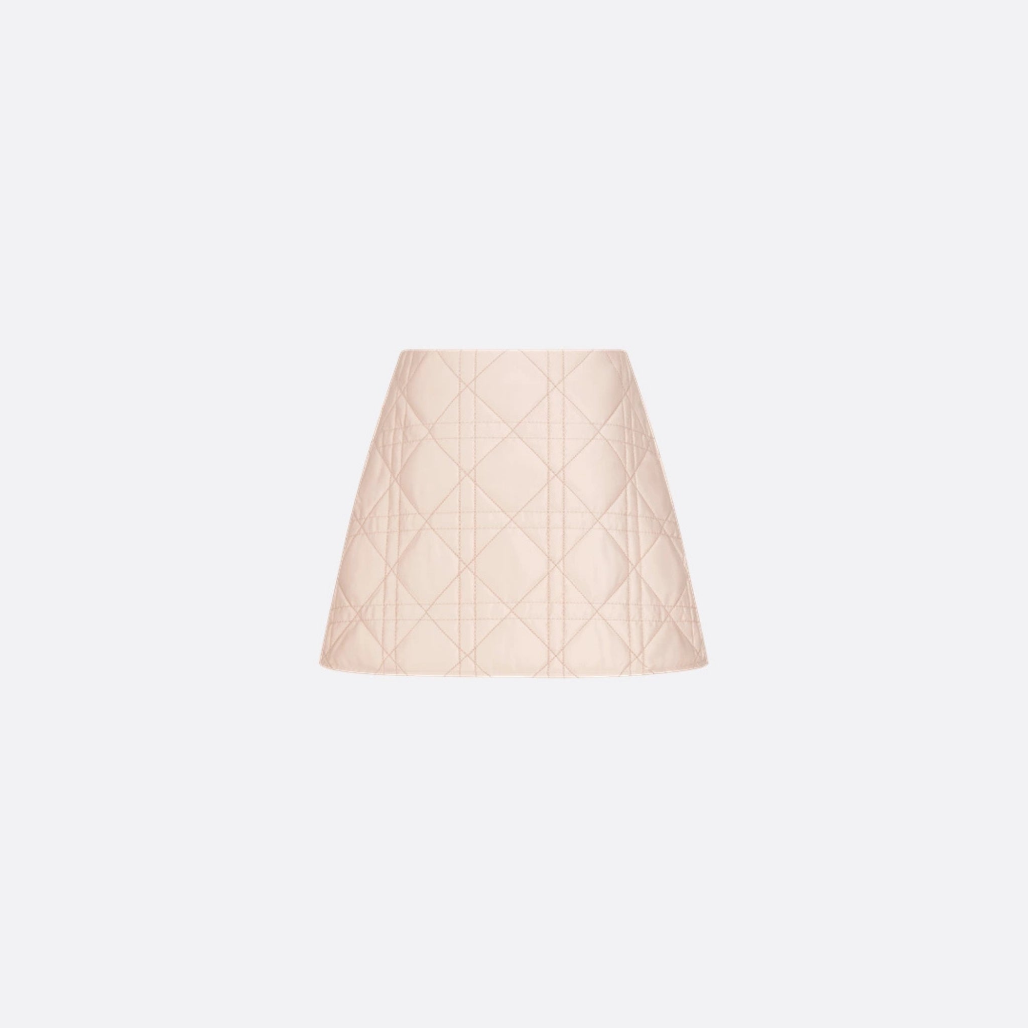 Dior Kids Short Skirt Pale Pink Cannage Satin Finish Technical Fabric, Back View