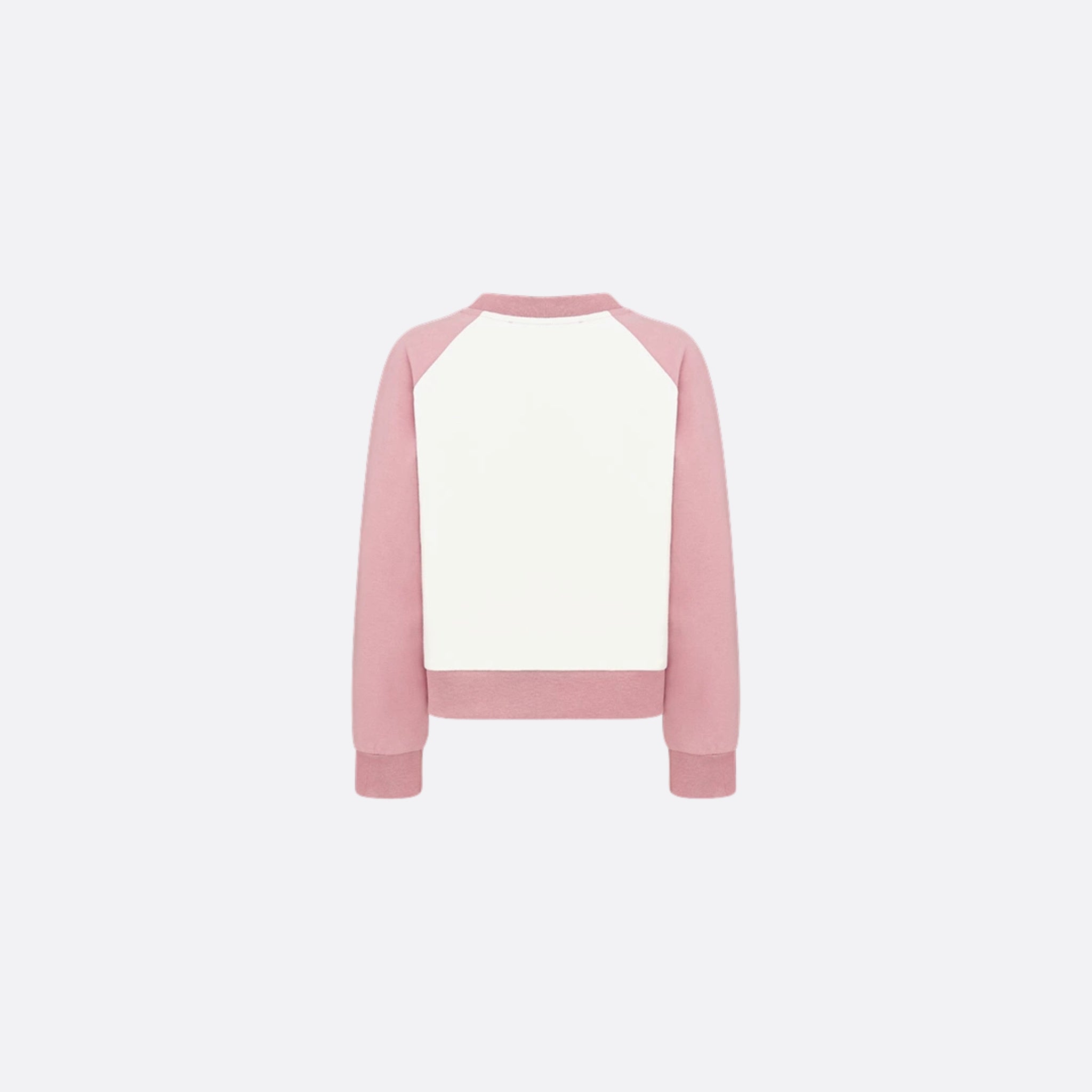Dior Kids Sweatshirt Ivory & Antique Pink Cotton Fleece, Back View