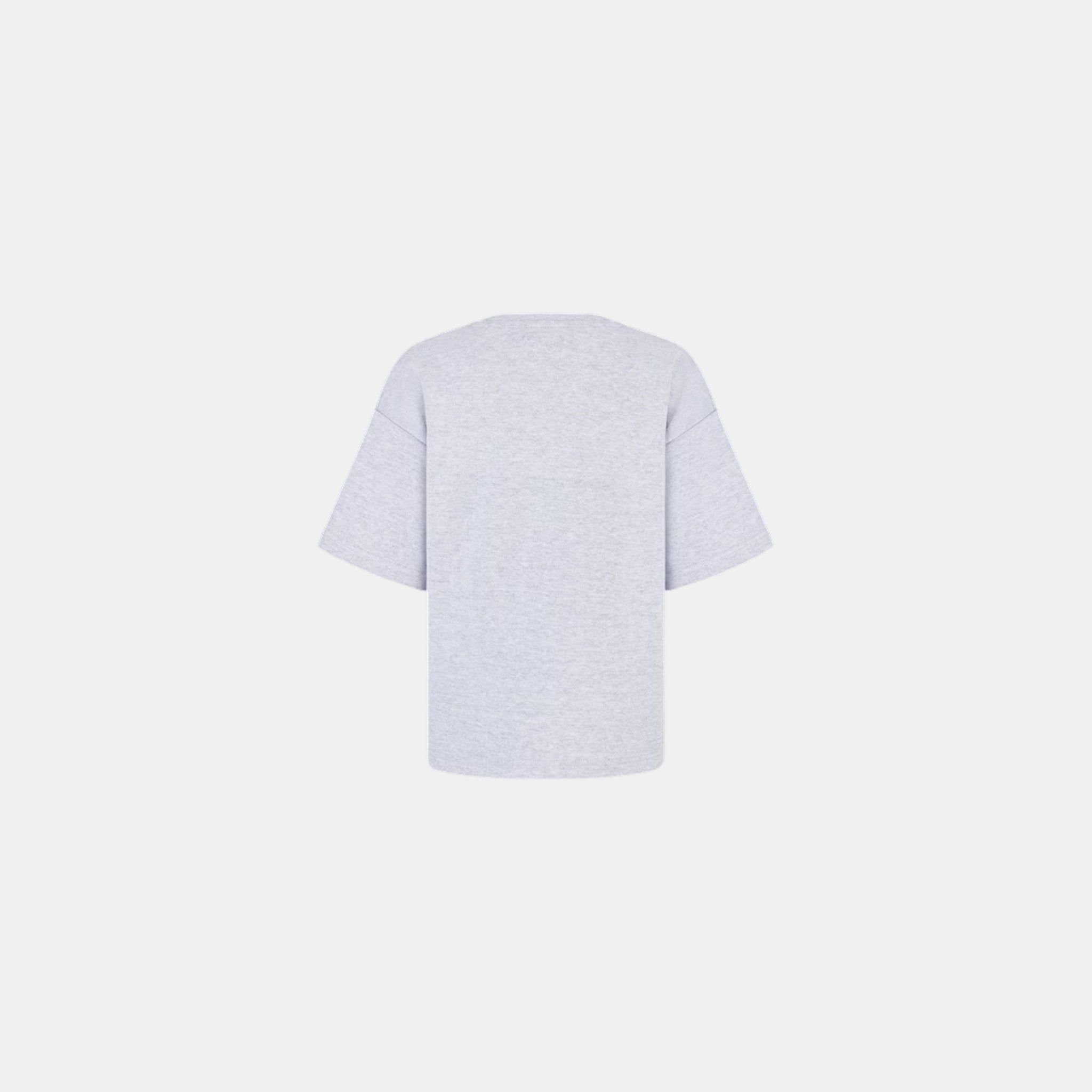 Dior Kids T-Shirt Light Gray Cotton Jersey, Back