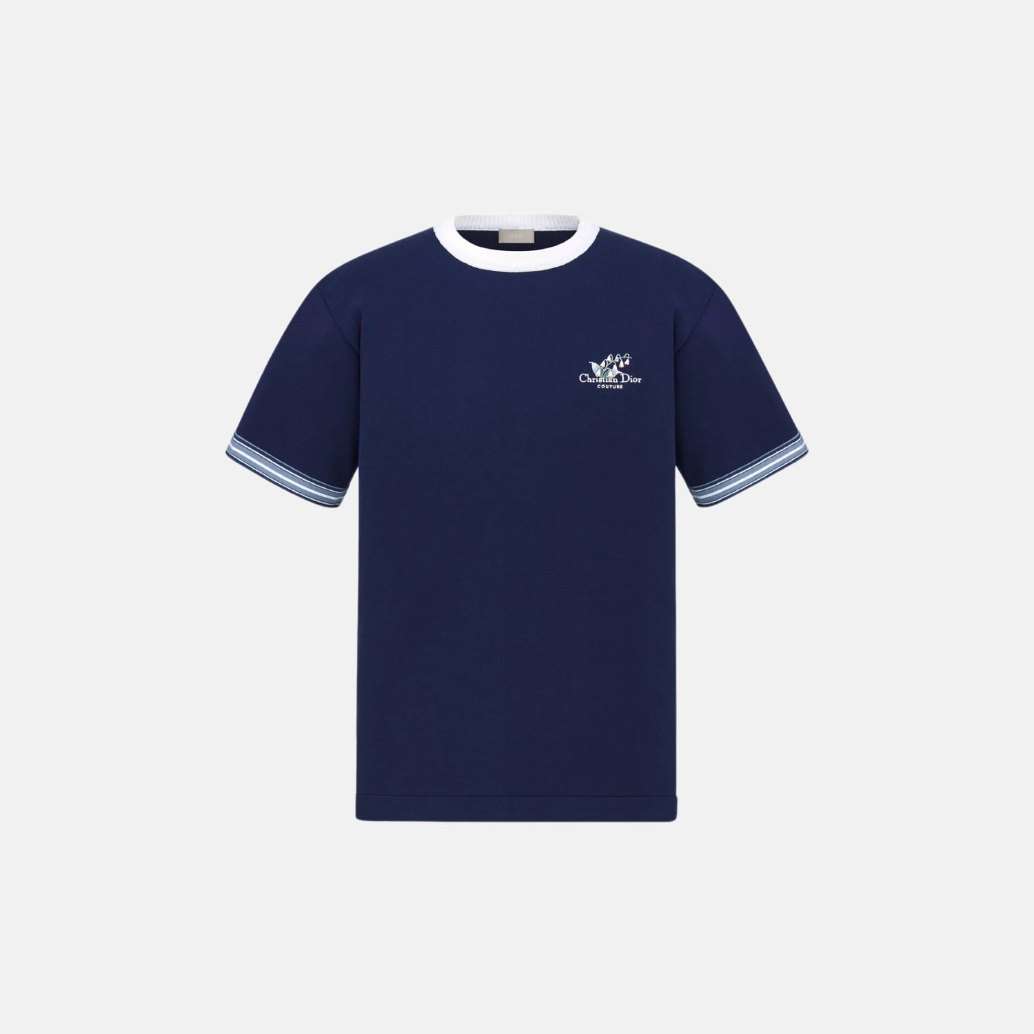 Dior Lily Of The Valley T Shirt In Cotton And Cashmere Jersey, Front