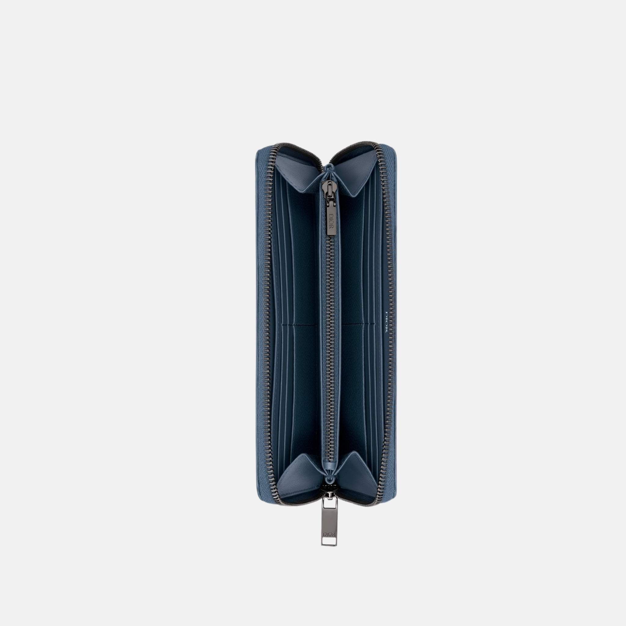 Dior Long Zipped Wallet In Gravity Outline Leather, Inside