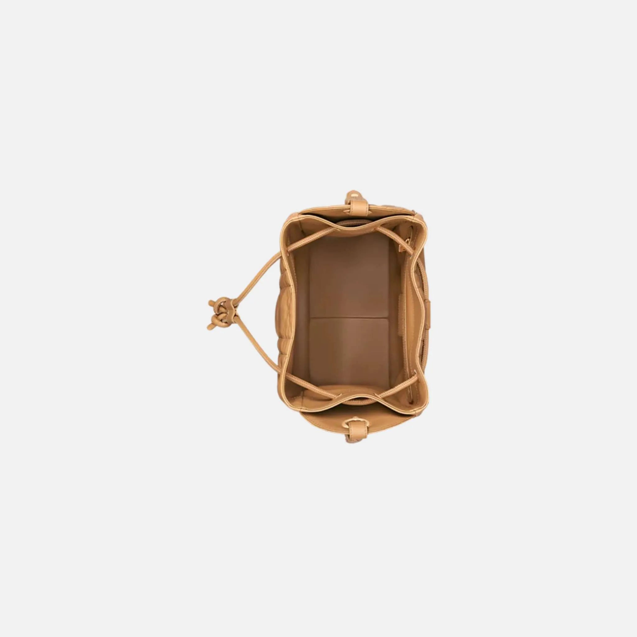 Dior Medium D-Motion Bag Macrocannage Lambskin, Light gold-tone, top