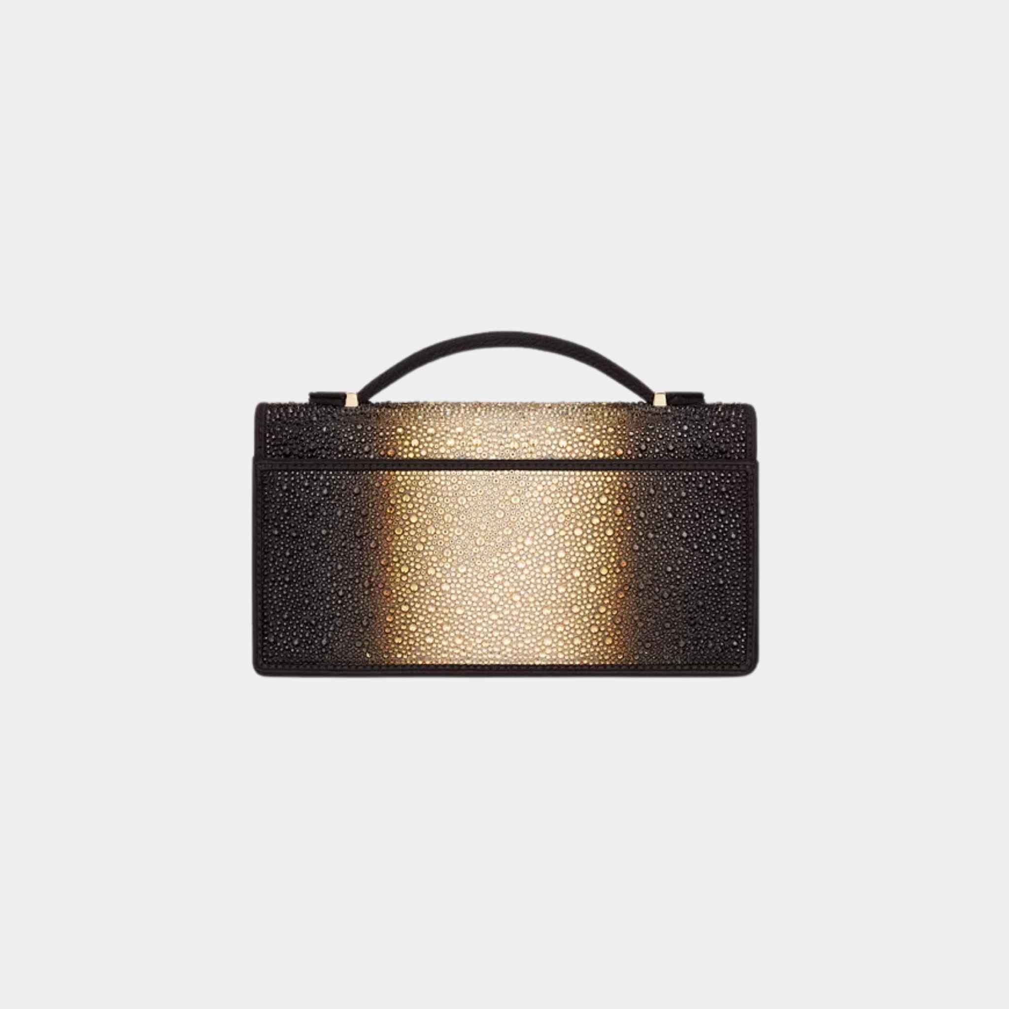 Dior Or My Dior Mini Bag Gradient Gold-Tone And Black Strass, Back
