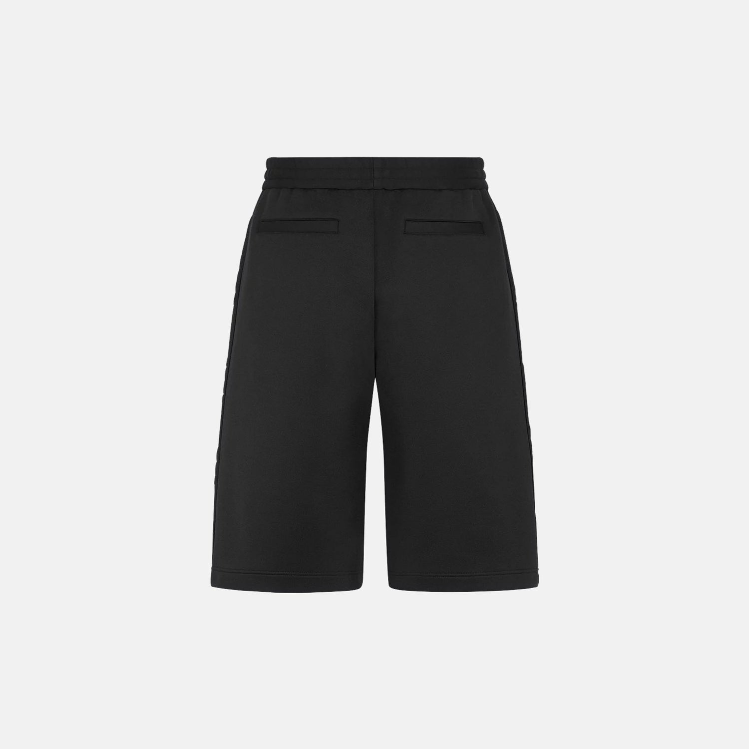 Dior Oblique Bermuda Shorts In Cotton Blend Jersey, Black, Back