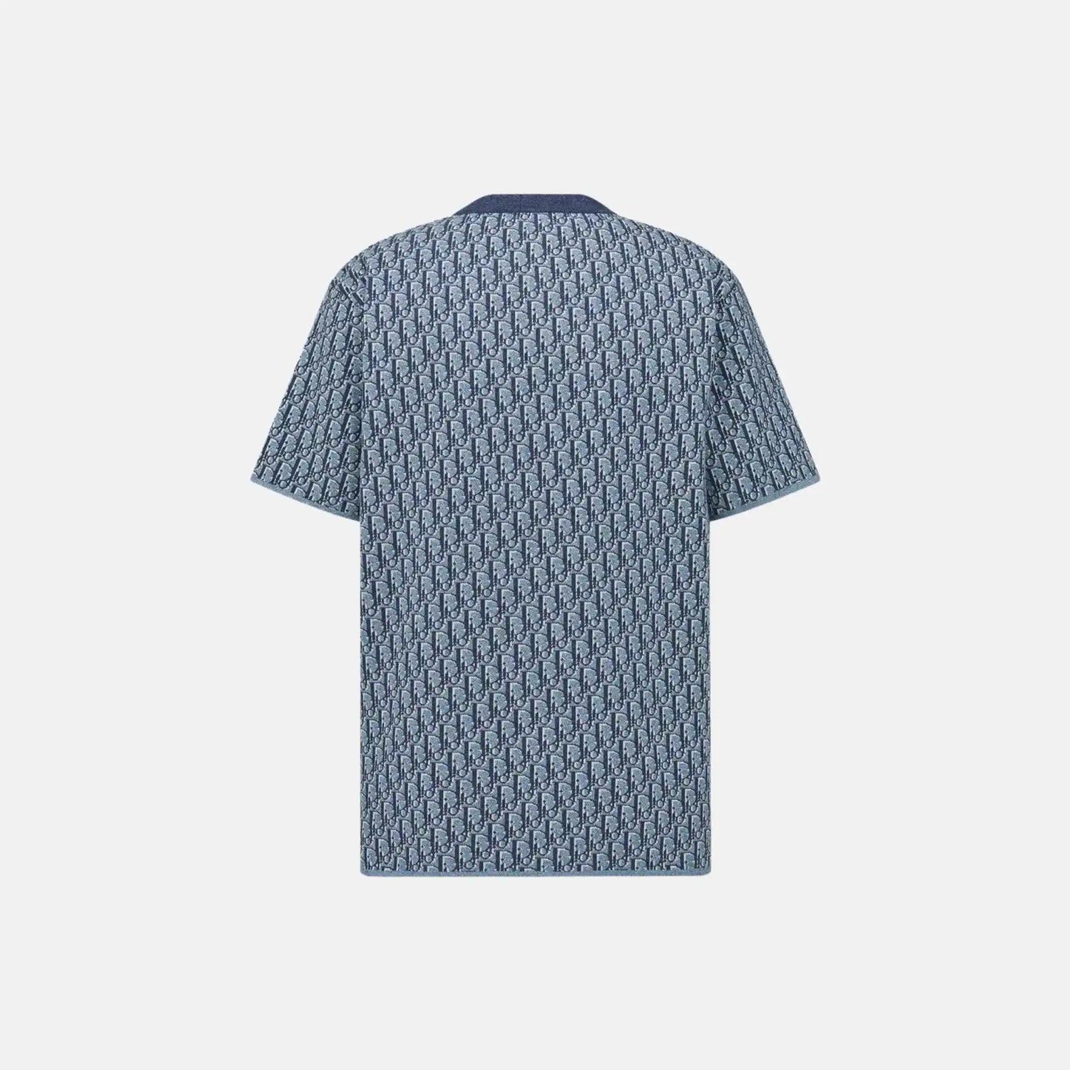 Dior Oblique T Shirt Relaxed Fit In Cotton Jacquard, Back