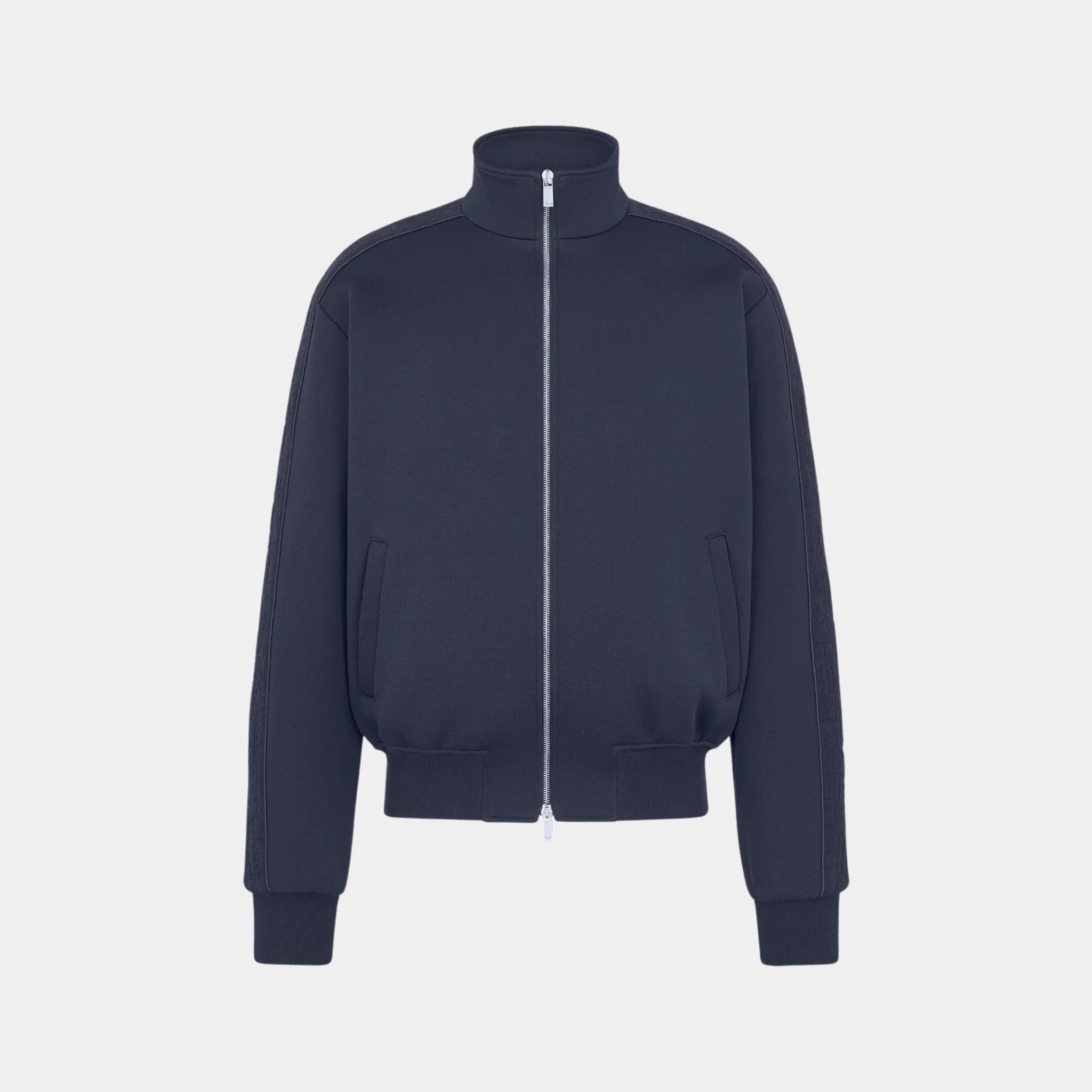 Oblique Track Jacket In Cotton Blend Jersey