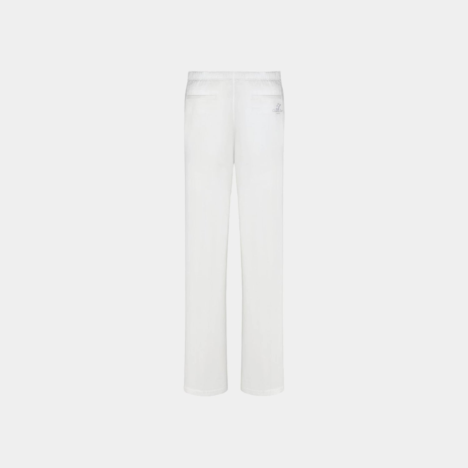 Dior Pants With Christian Dior Couture In Cotton Gabardine, White, Back