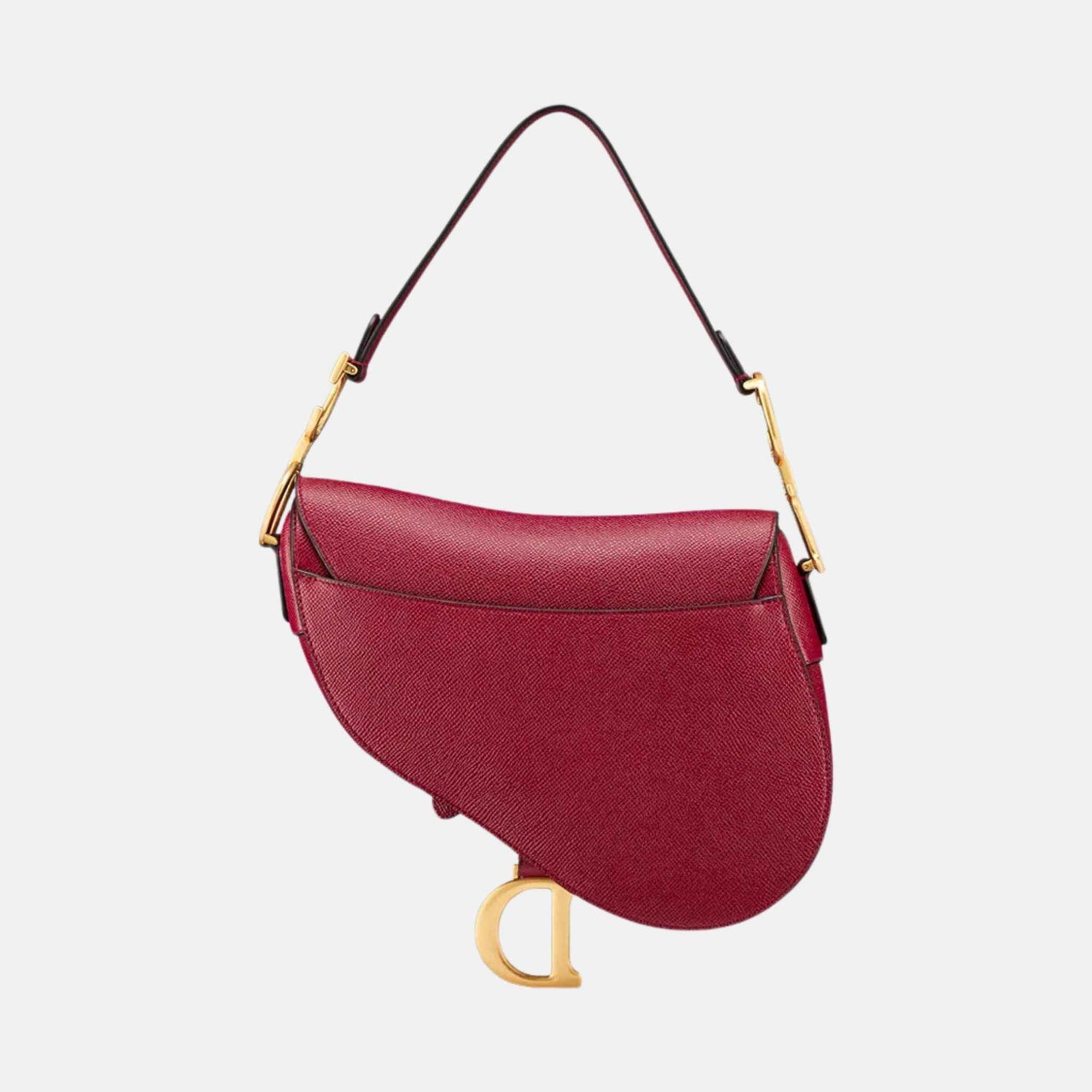 Dior Saddle Bag With Strap, Red, Back