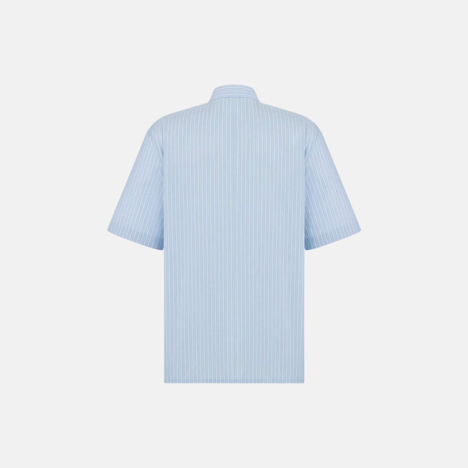 Dior Striped Short Sleeved Shirt With Lily Of The Valley Embroidery,  Back