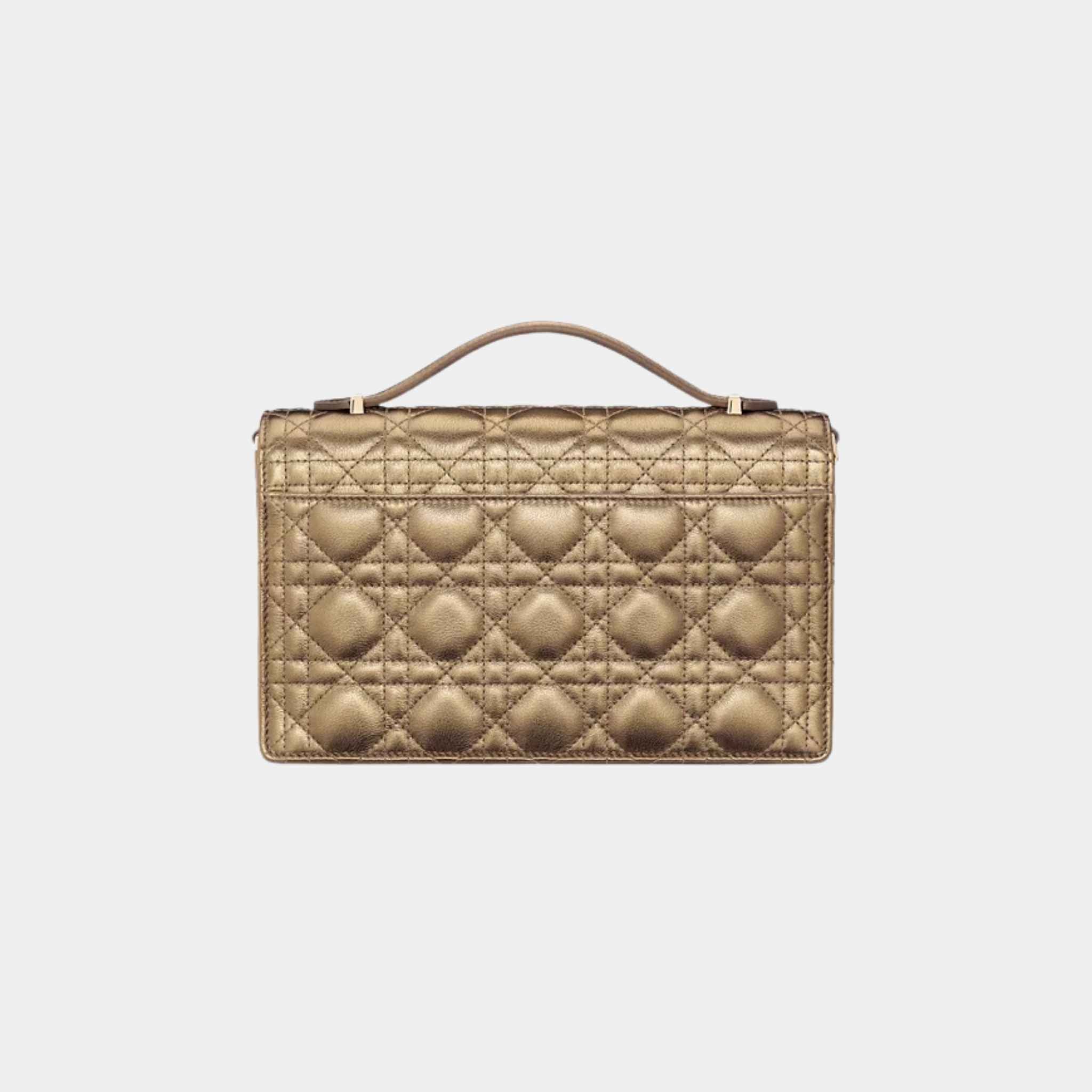 My Dior Top Handle Bag Cannage Calfskin, Back