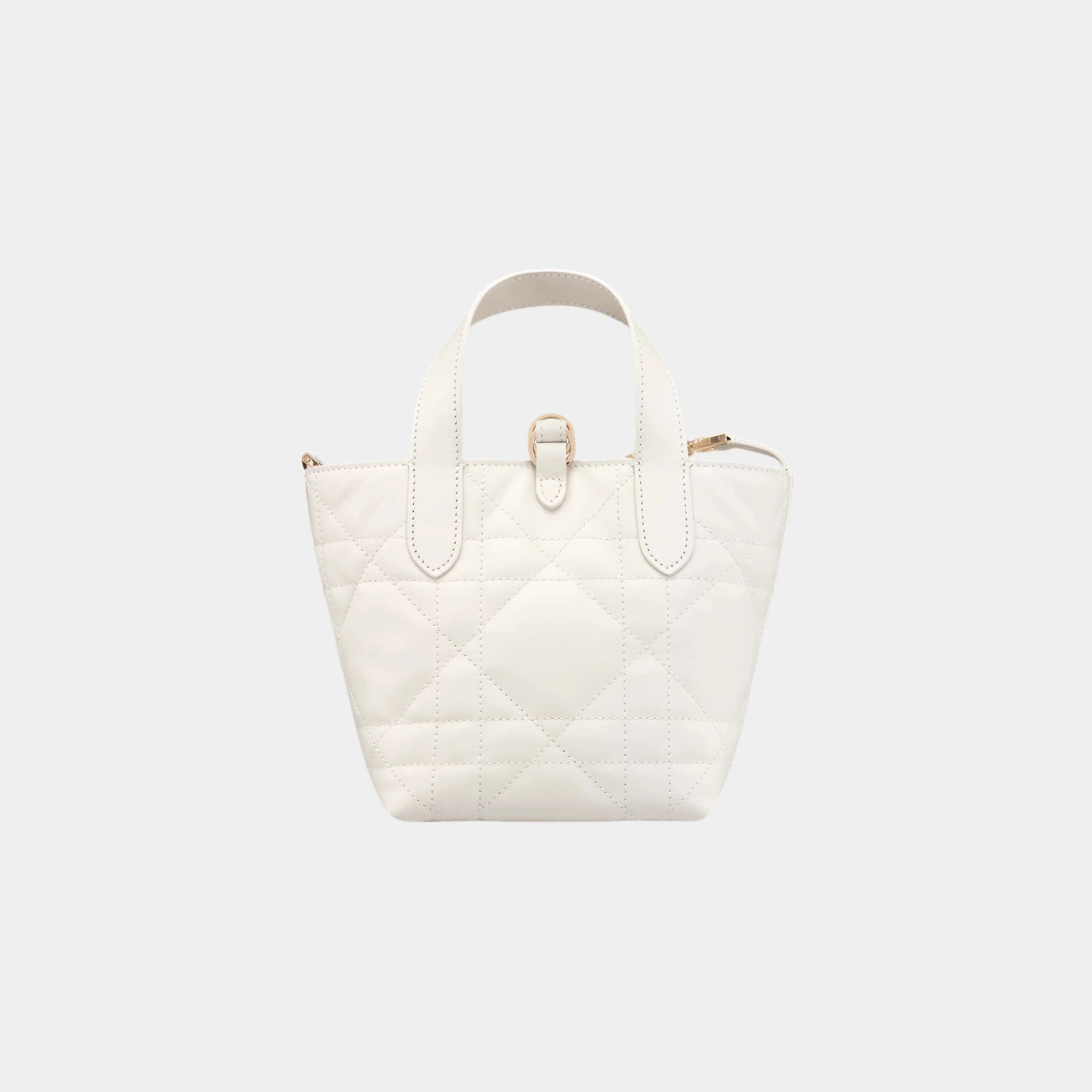 Dior Toujours Vertical Nano Tote Bag,
Latte, Back