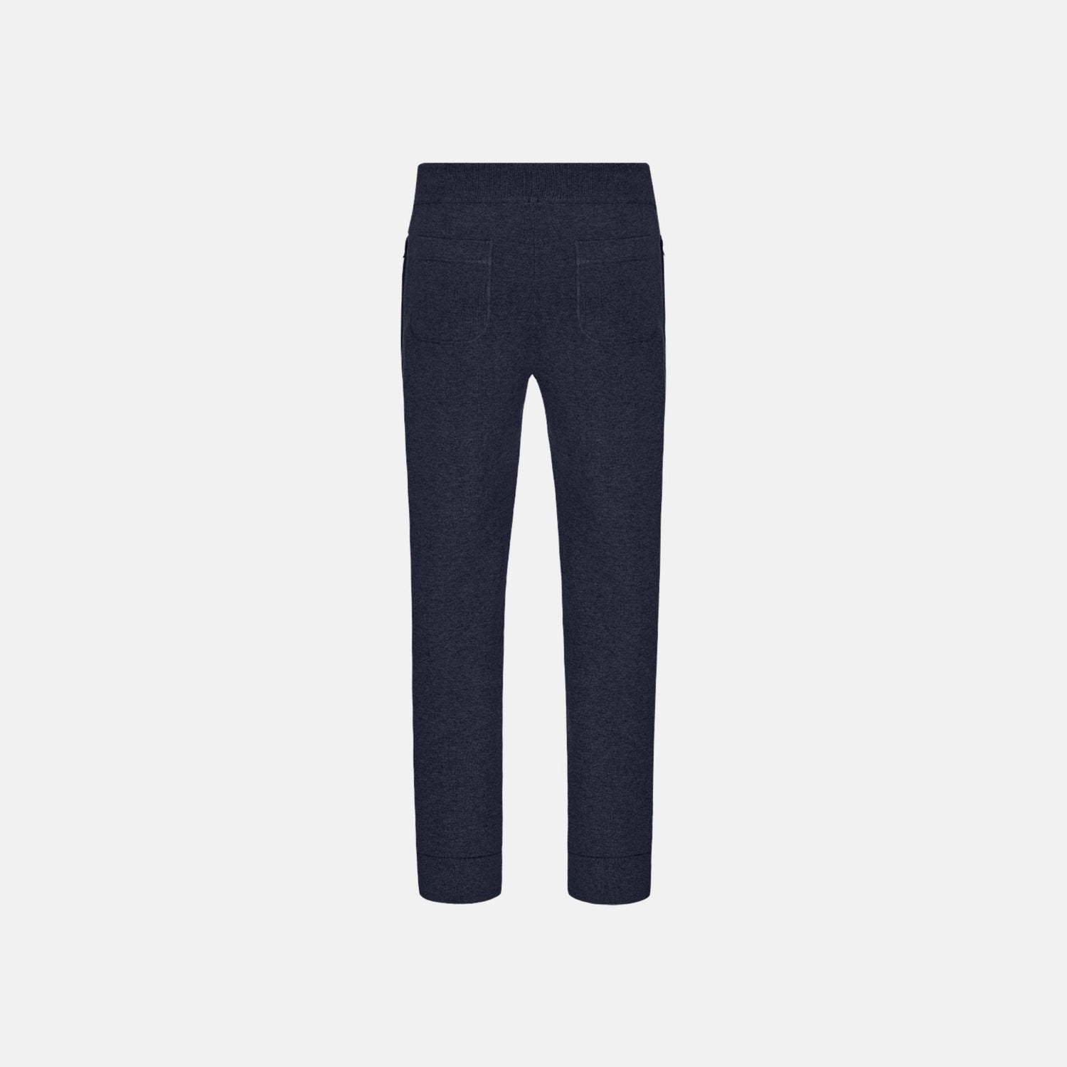 Dior Track Pants In Cotton And Cashmere Knit, Navy Blue, Back